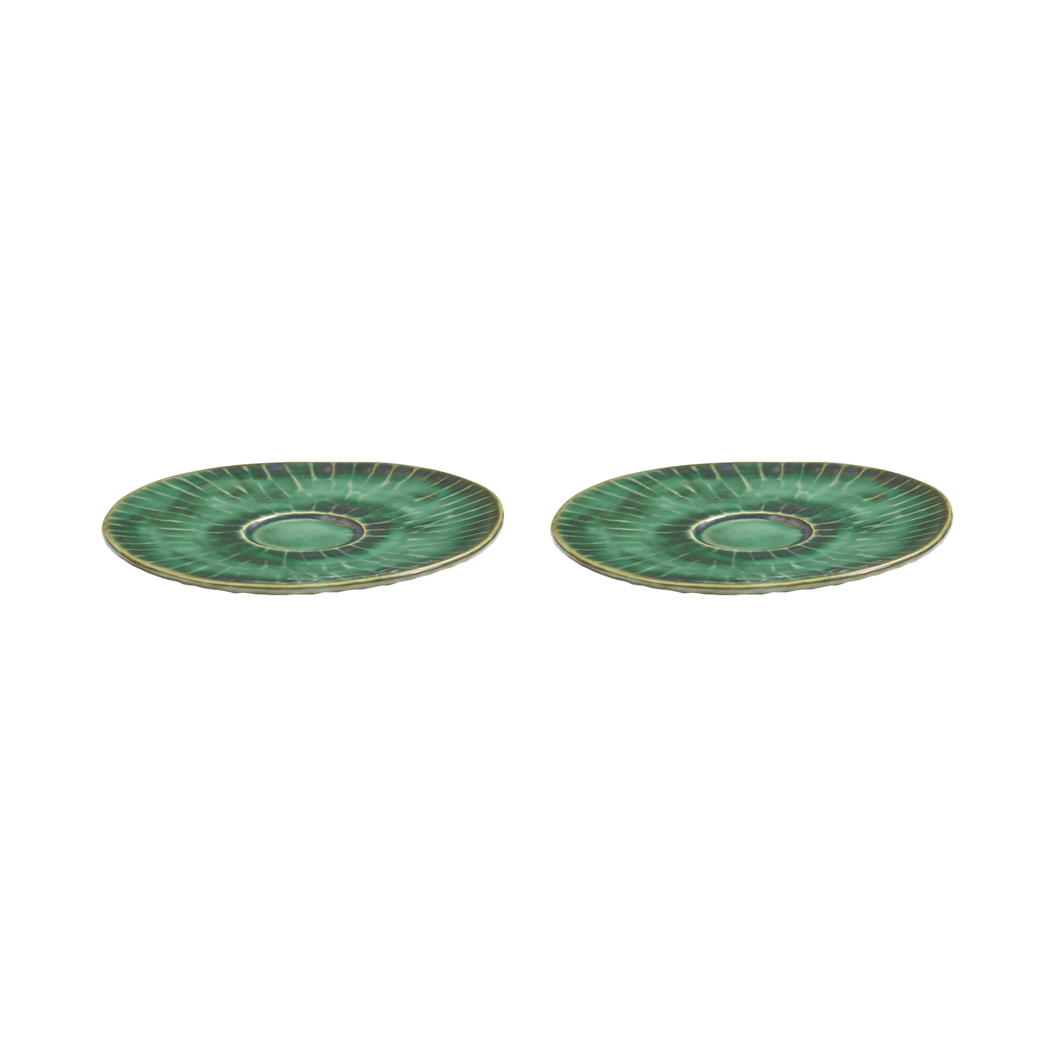 Serax Green - For Cappuccino Cup Verde Lanza Set Of 2 Verde Lanza - Enamelled Sandstone - Designer Pascale Naessens