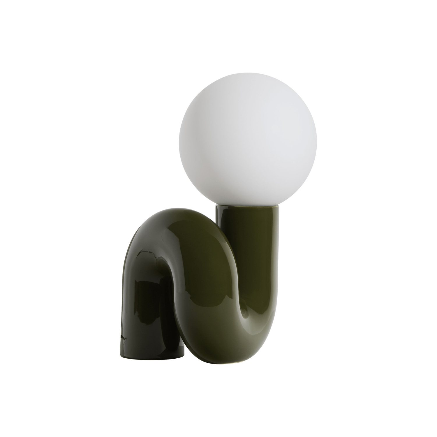Petite Friture - Tischleuchte Neotenic - Grün - Emaillierte Keramik - Designer Jumbo