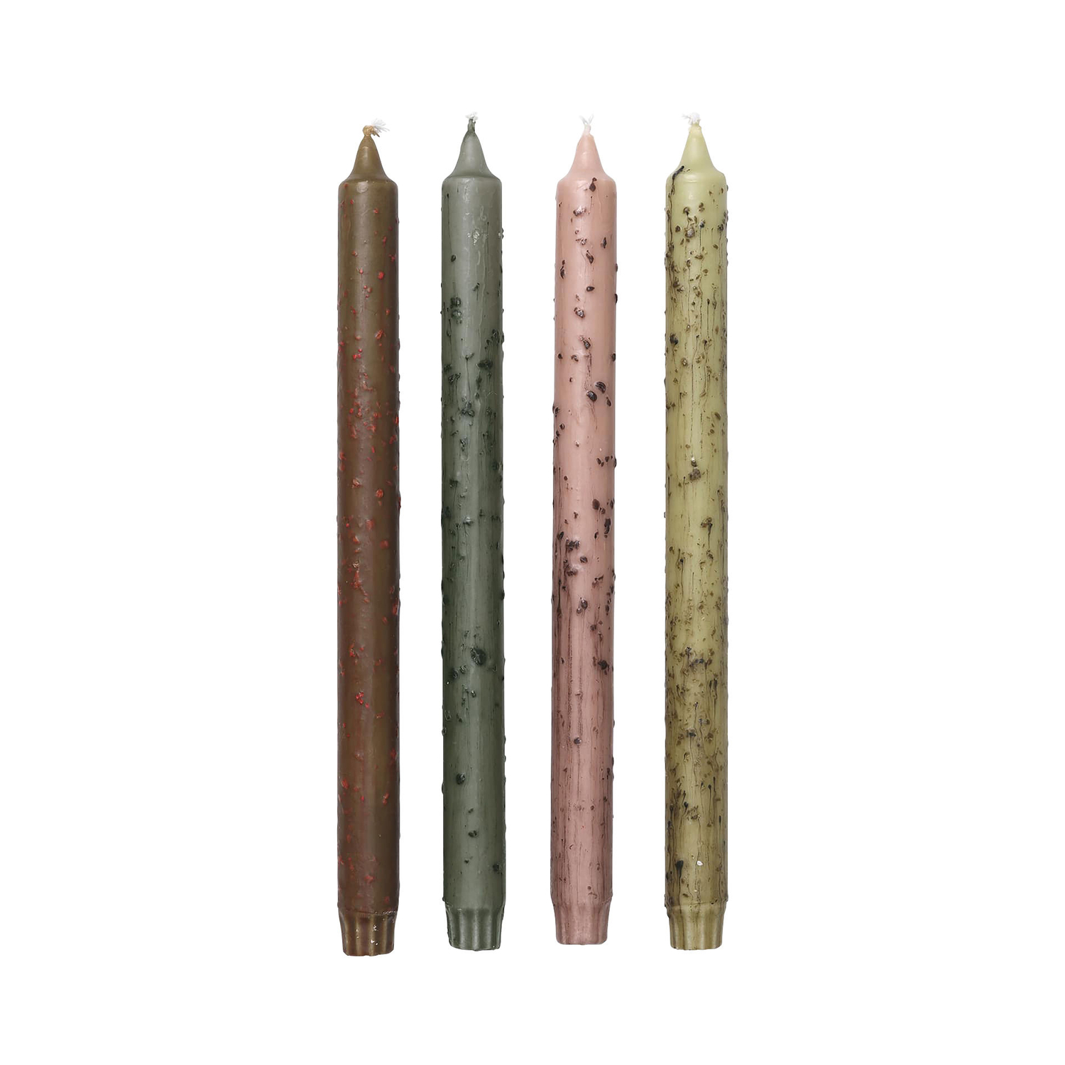 Ferm Living - Set Of 4 - H 30 Cm Bougeoirs - Multicoloured - Vegetable Stearin - Designer Trine Andersen