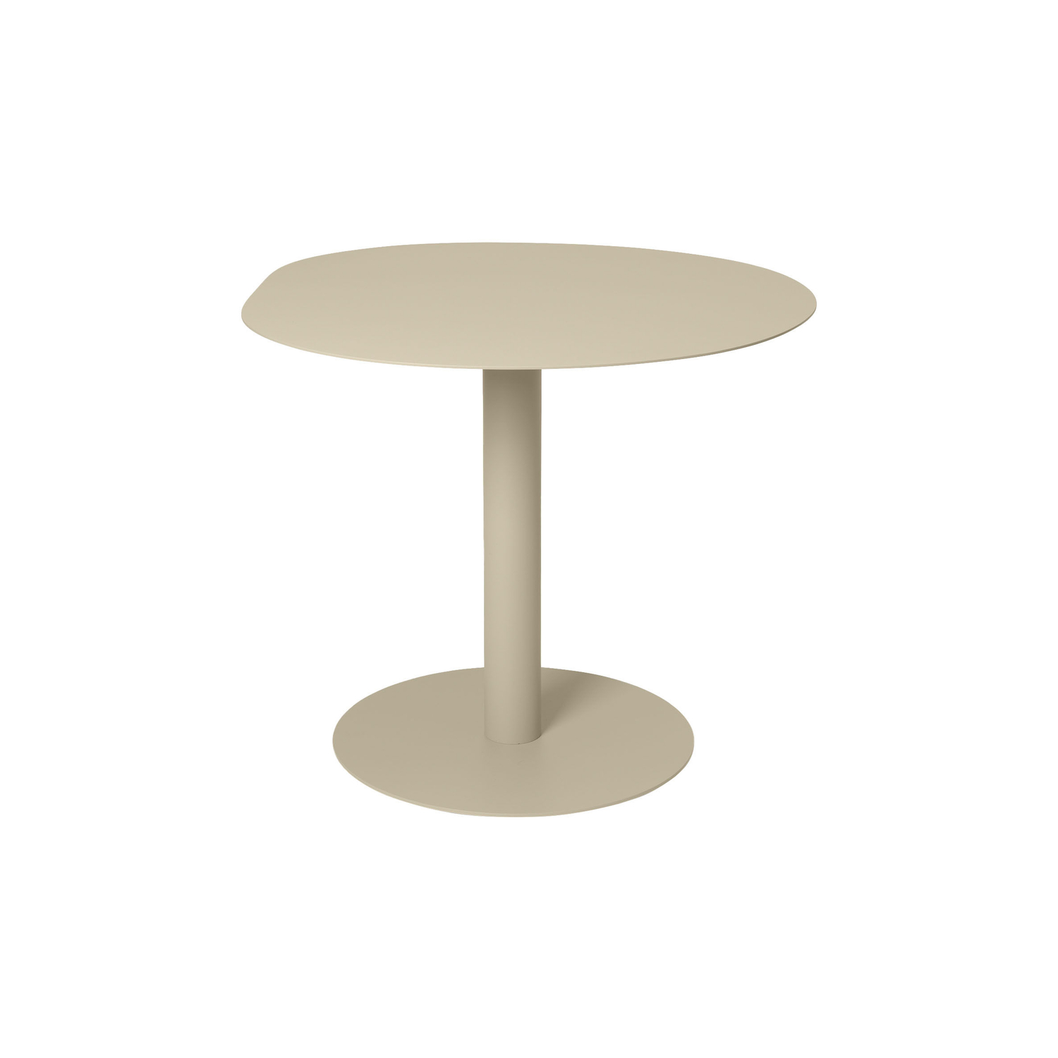 Ferm Living Beige - Round Table Pond Café - Galvanized Steel