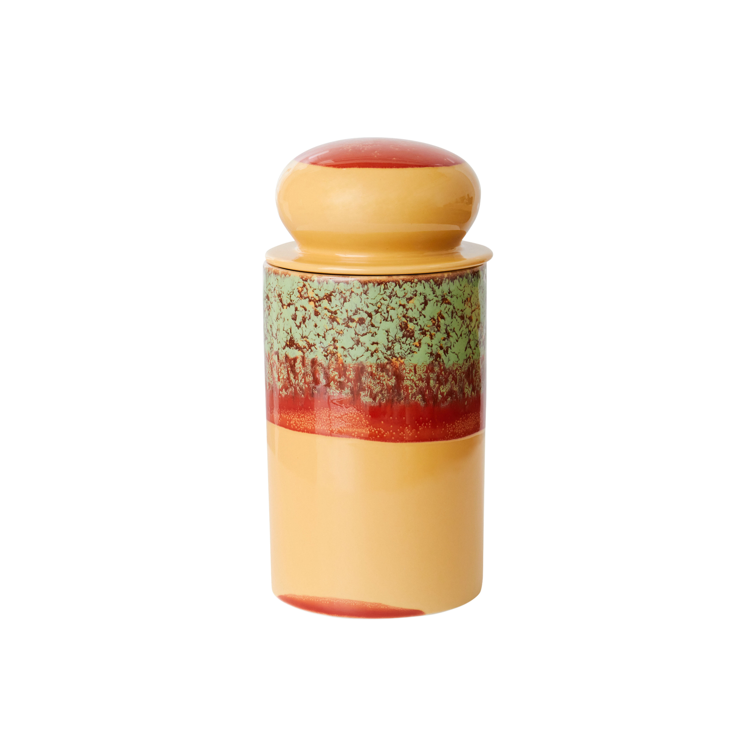 HK LIVING - Bocal 70s ceramics - Jaune - Grès émaillé