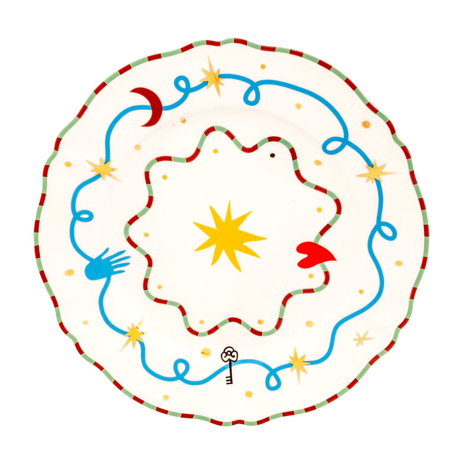 Bitossi Home - Presentation Plate Pangea - Multicoloured - China - Designer Pangea