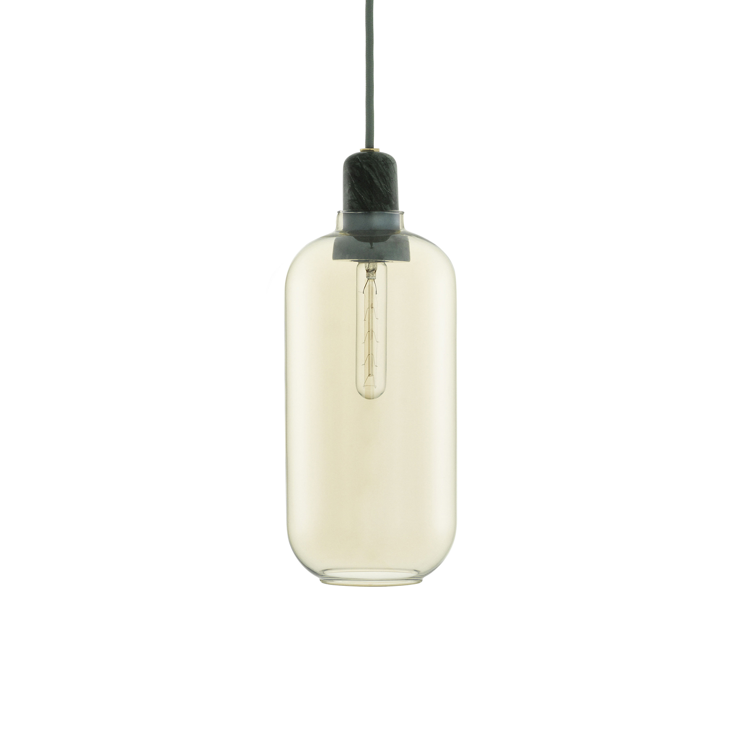 Normann Copenhagen - Pendant Amp - Gold - Marble - Designer Simon Legald