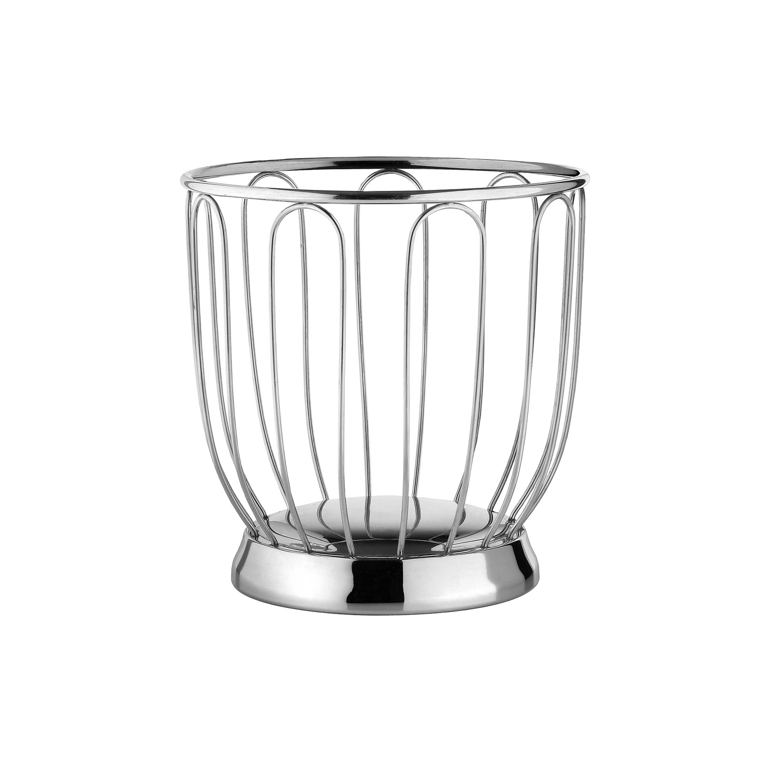 Alessi - Basket Memories From The Future - Metal - Polished Steel - Designer Ufficio Tecnico