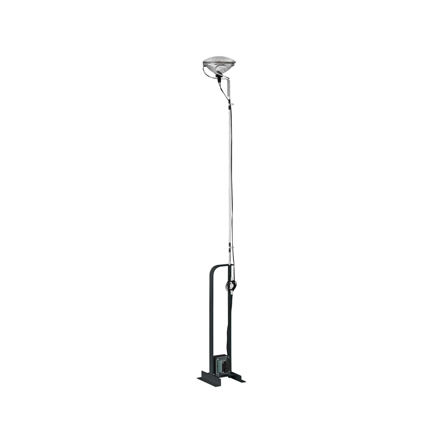 Flos Black - Floor Lamp Toio - Steel - Designer Pier Giacomo Castiglioni