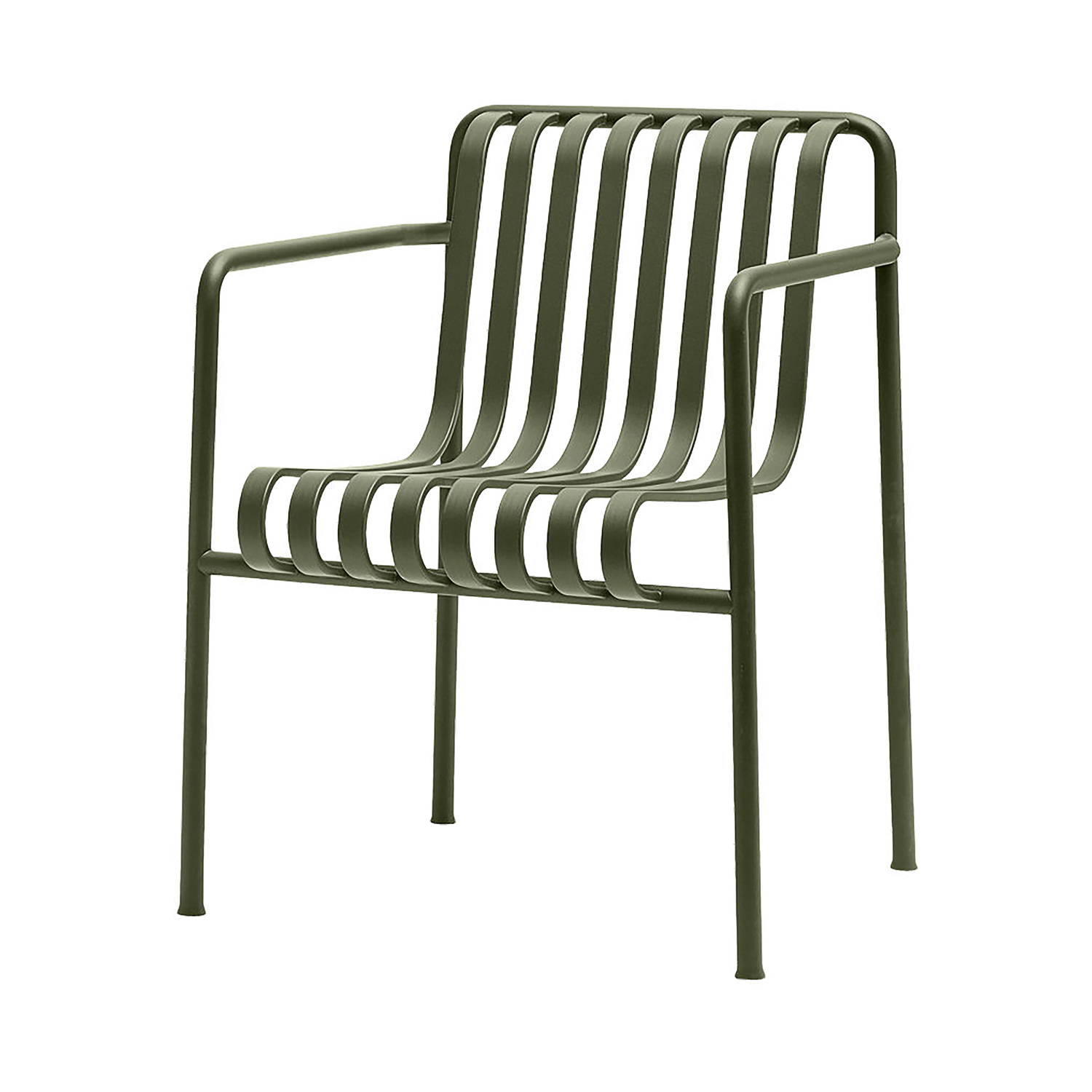 Hay Green - Stackable Armchair Palissade - Epoxy Lacquered Steel - Designer Ronan & Erwan Bouroullec