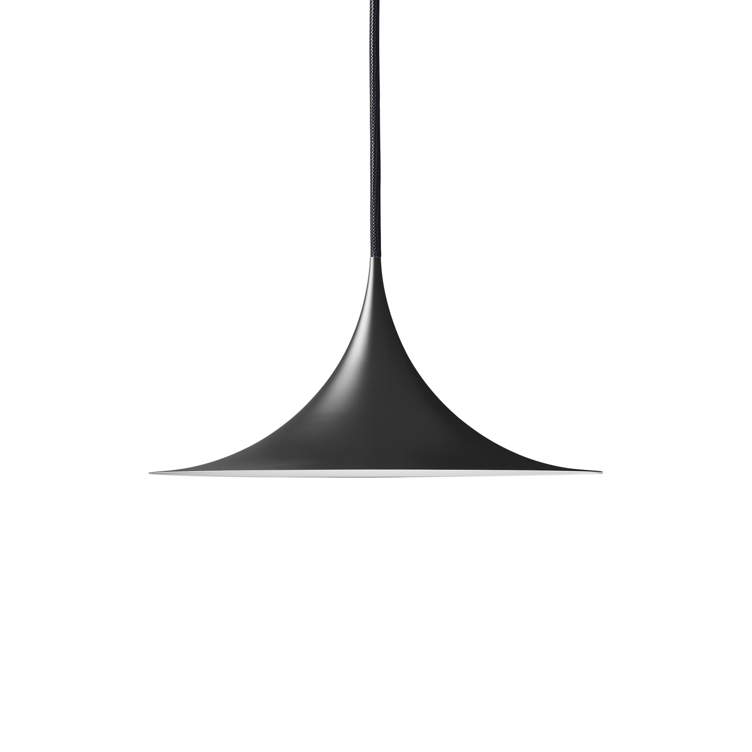Gubi Black - Pendant Semi - Enamelled Metal - Designer Torsten Thorup