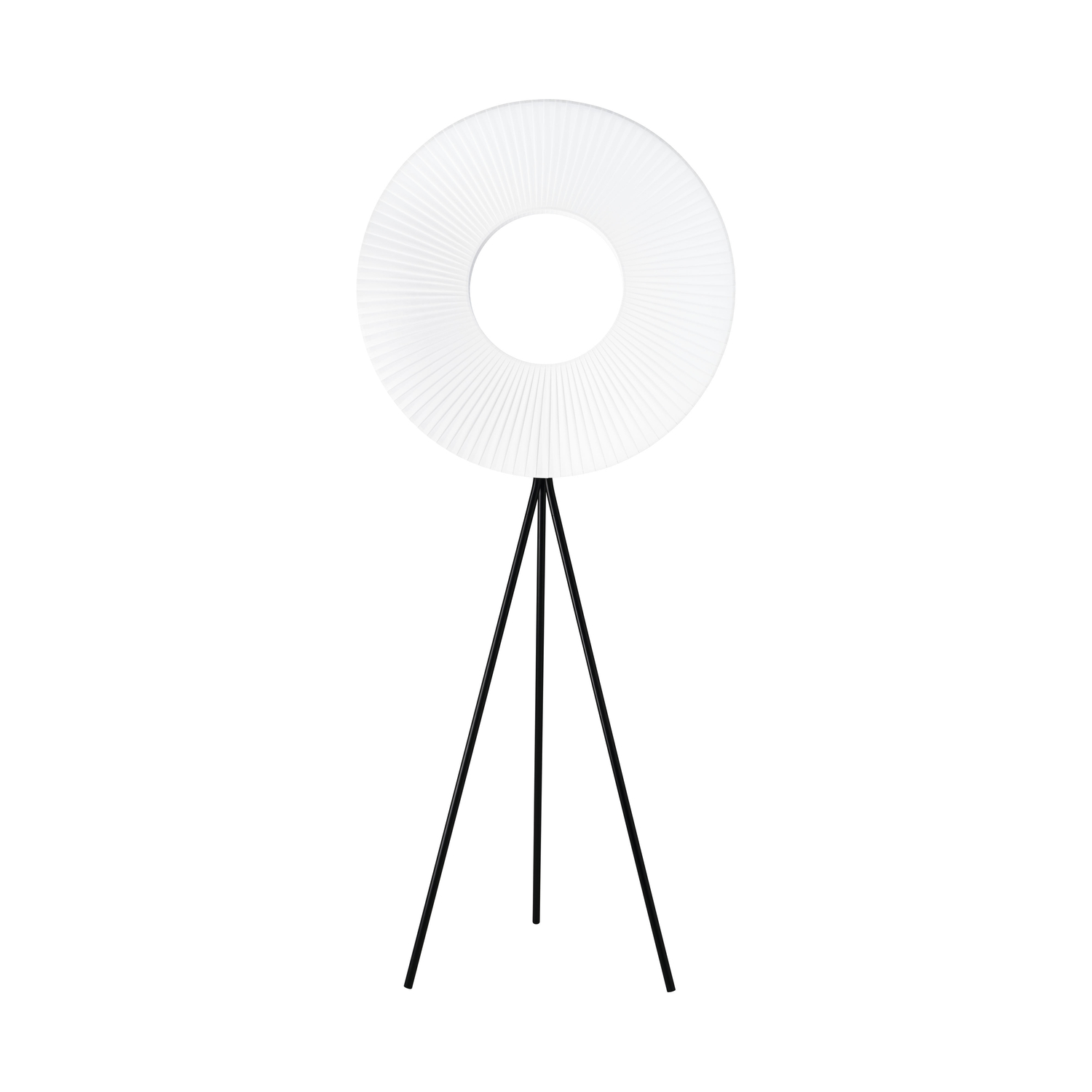 Dix Heures Dix - Lampadaire Iris - Blanc - Tissu acrylique plissé - Designer Fabrice Berrux