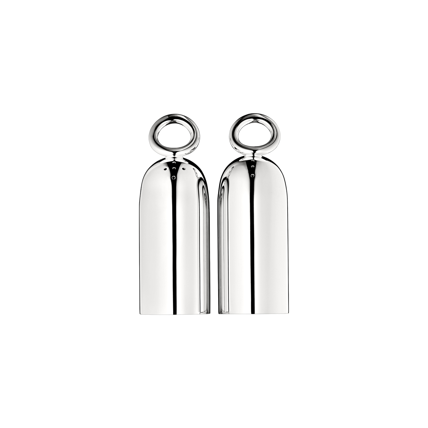 Christofle Light - Salt And Pepper Set Vertigo - Metal - Silvery Metal - Designer Andrée Putman