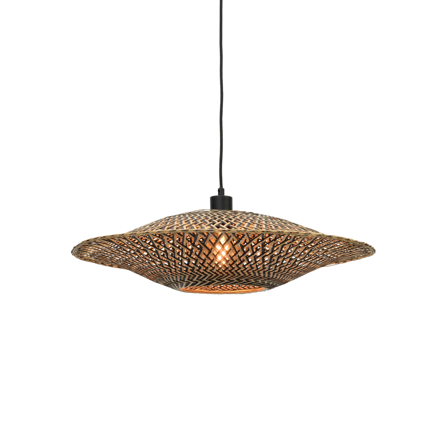 Good&Mojo Good & Mojo - Pendelleuchte Bali - Holz Natur - Bambus