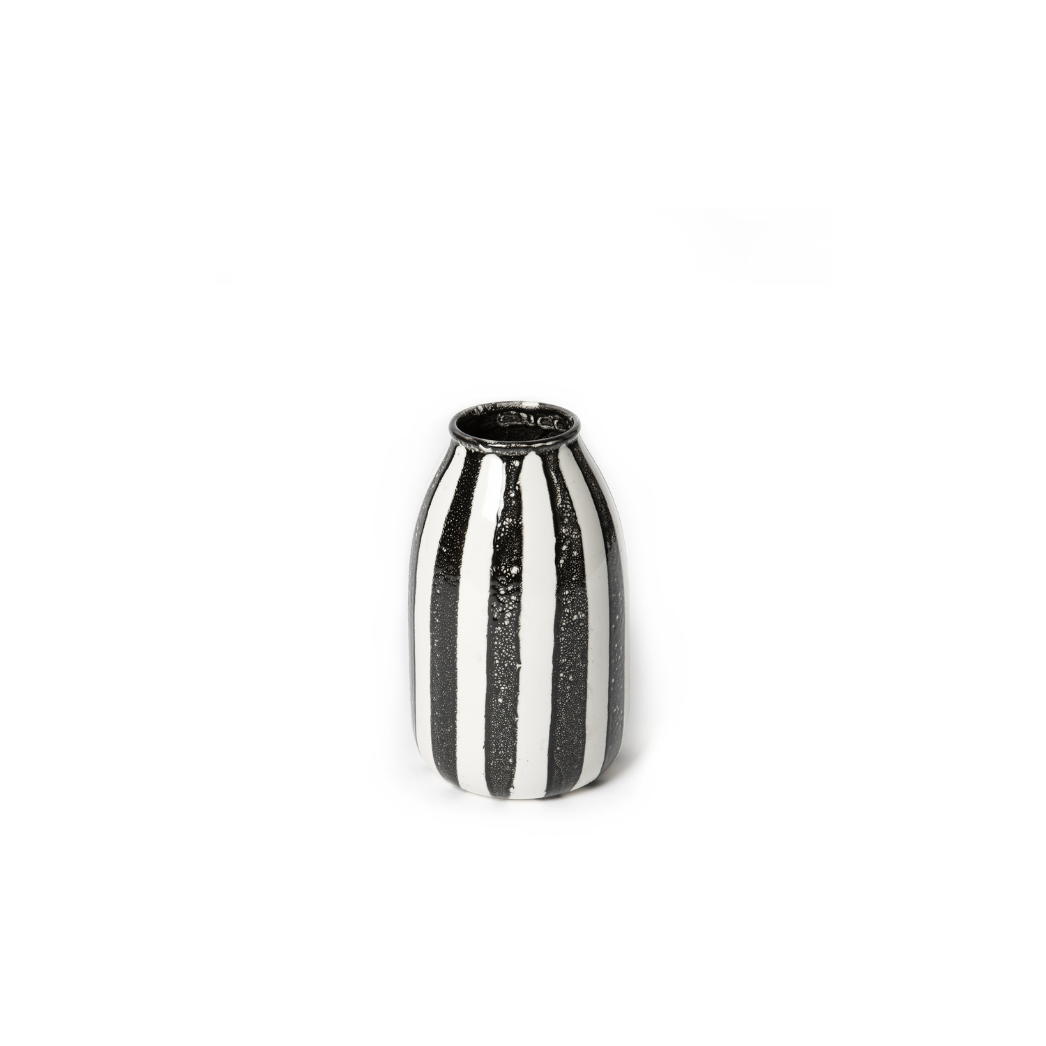 Maison Sarah Lavoine Black - Vase Palmaria - Glazed Ceramic - Designer Sarah Lavoine