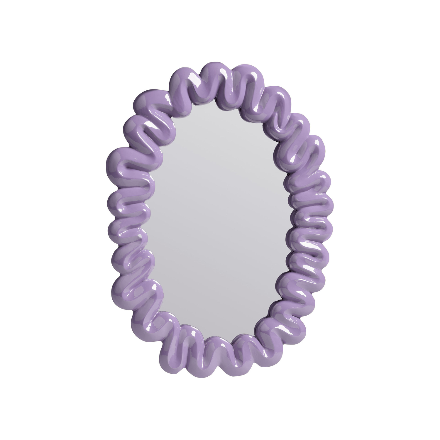 & klevering - Wall mirror Miroirs & cadres - Purple - Polyresin