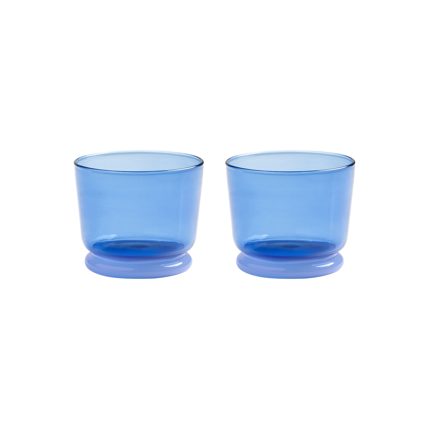 Klevering Blue & - Set Of 2 Dew - Borosilicated Glass