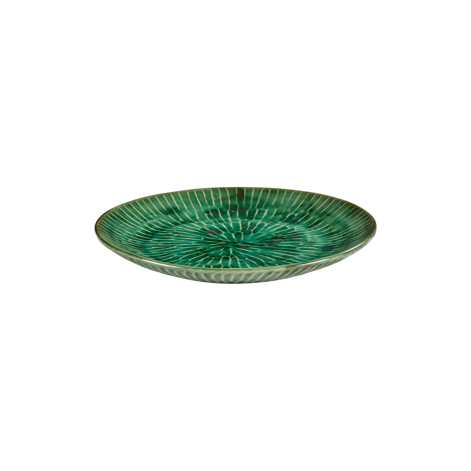 Serax Green - Ø 27 Cm - Set Of 2 Verde Lanza - Enamelled Sandstone - Designer Pascale Naessens