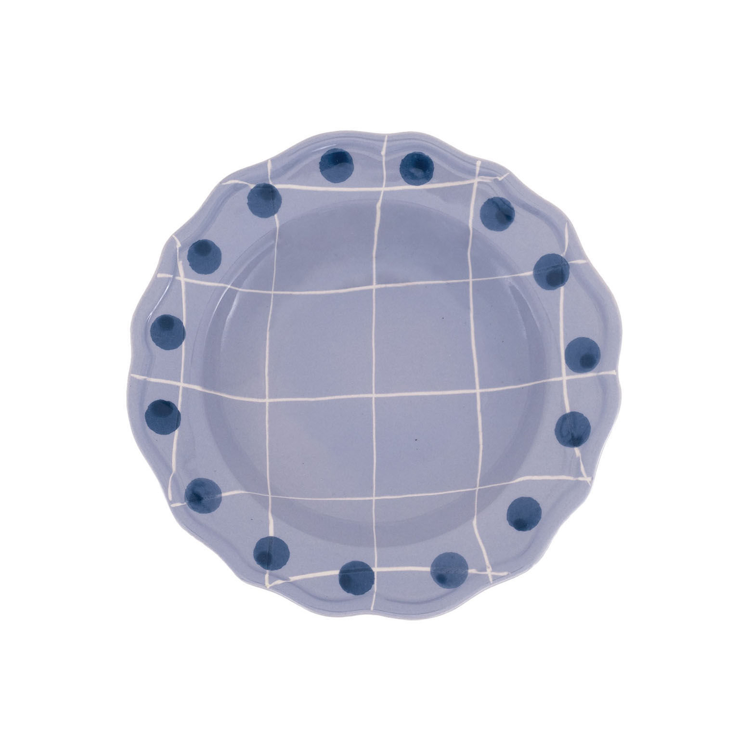 Bitossi Home - Assiette creuse Quadri - Violet - Porcelaine