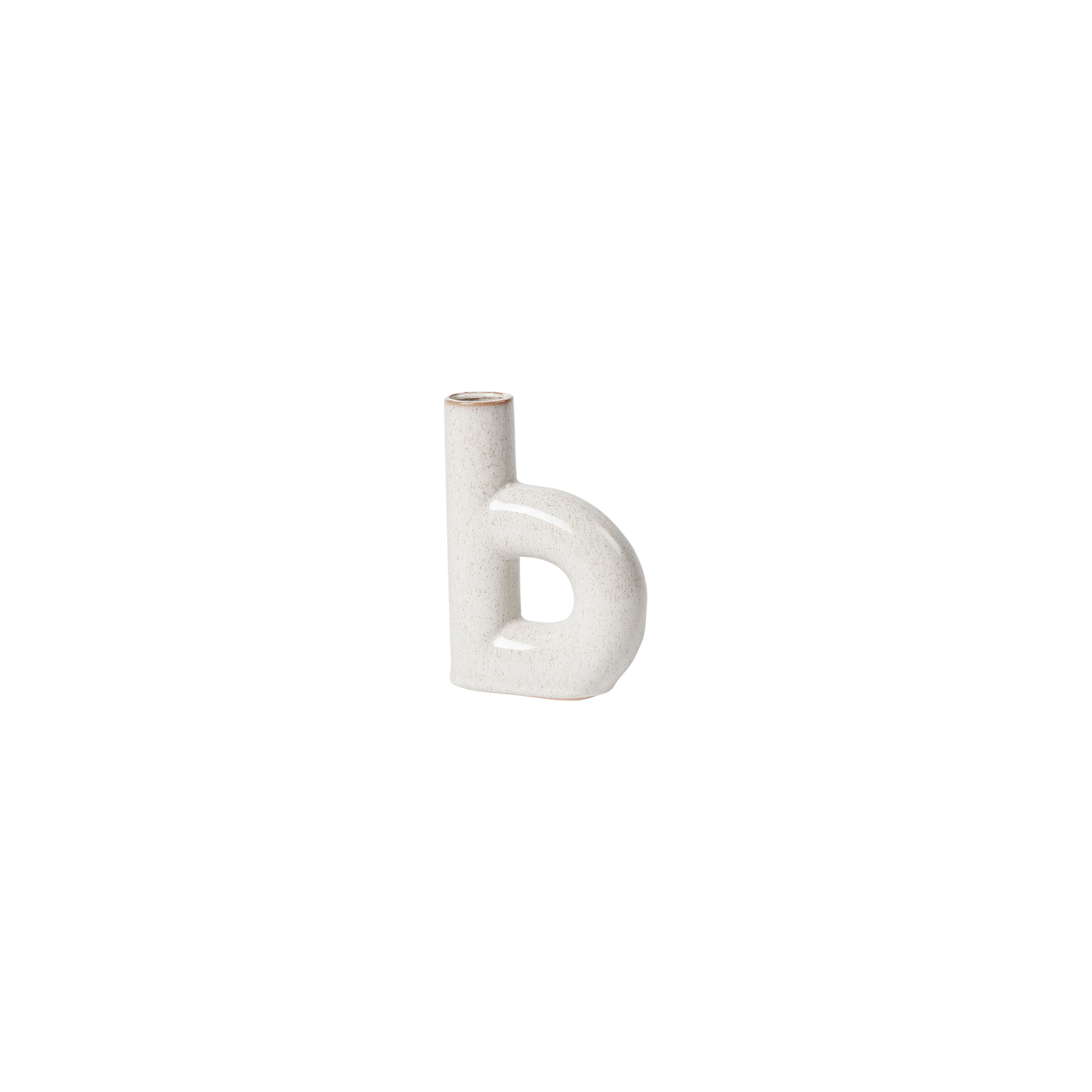 Broste Copenhagen White - Vase Hector - Enamelled Sandstone