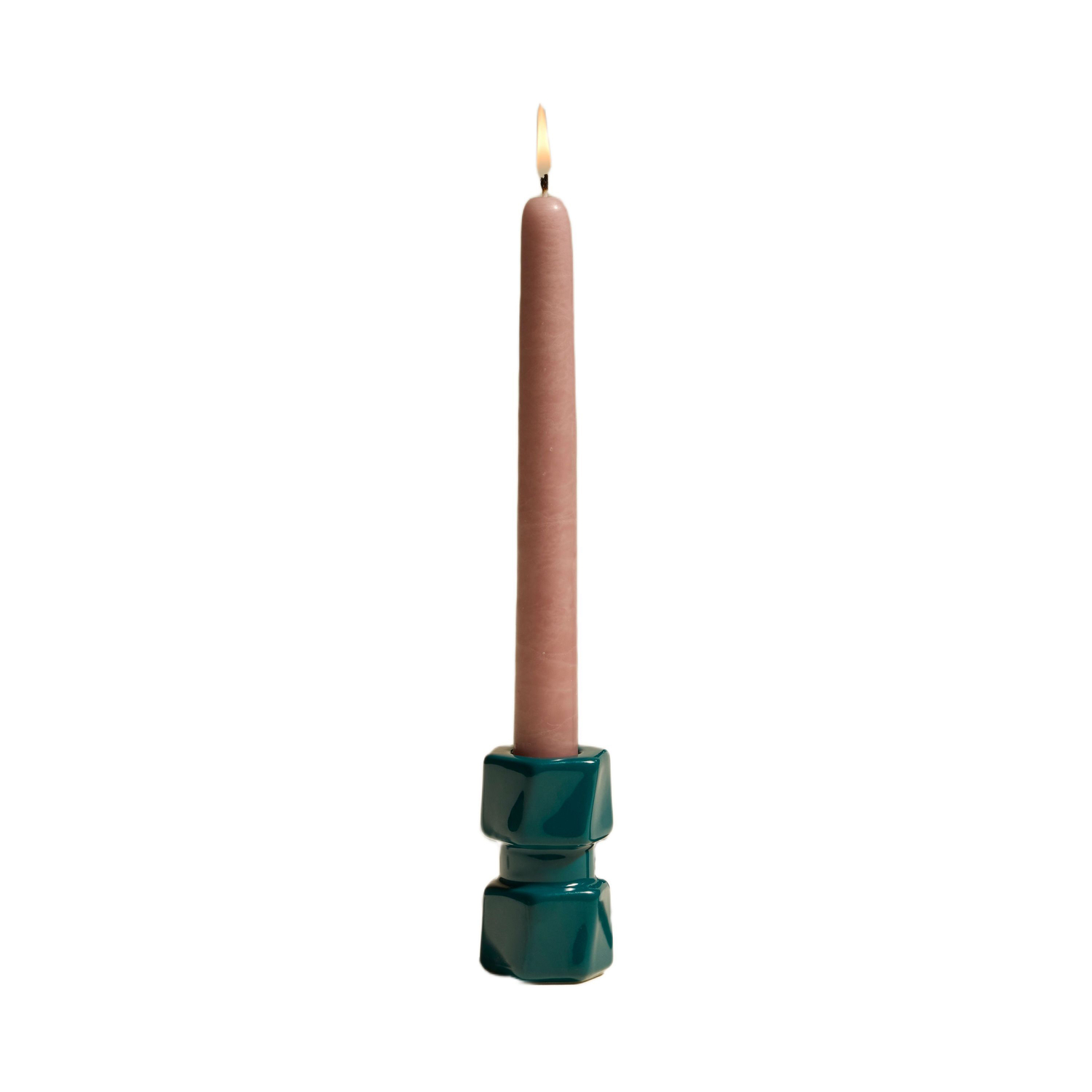 Maison Sarah Lavoine - Bougeoir Colonna - Bleu - Céramique émaillée - Designer Sarah Lavoine