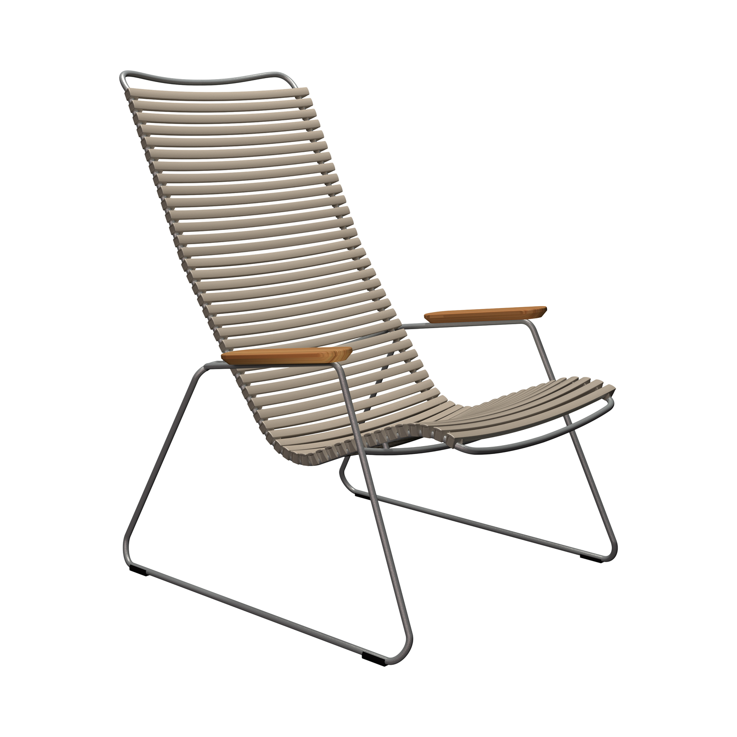 Houe Beige - Low Armchair Click - Powder Coated Steel - Designer Henrik Pedersen