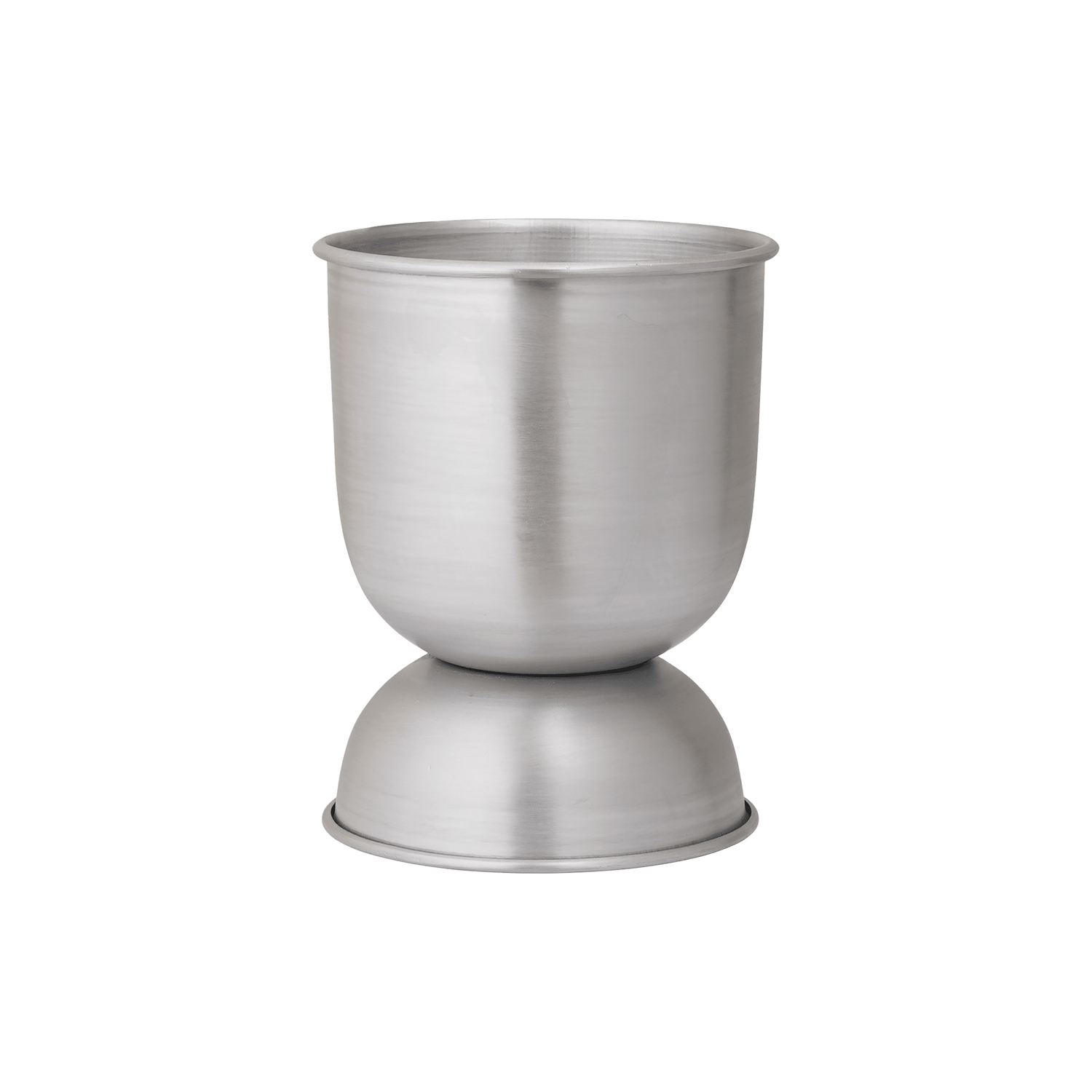 Ferm Living - Flowerpot Hourglass - Silver - Aluminium - Designer Trine Andersen