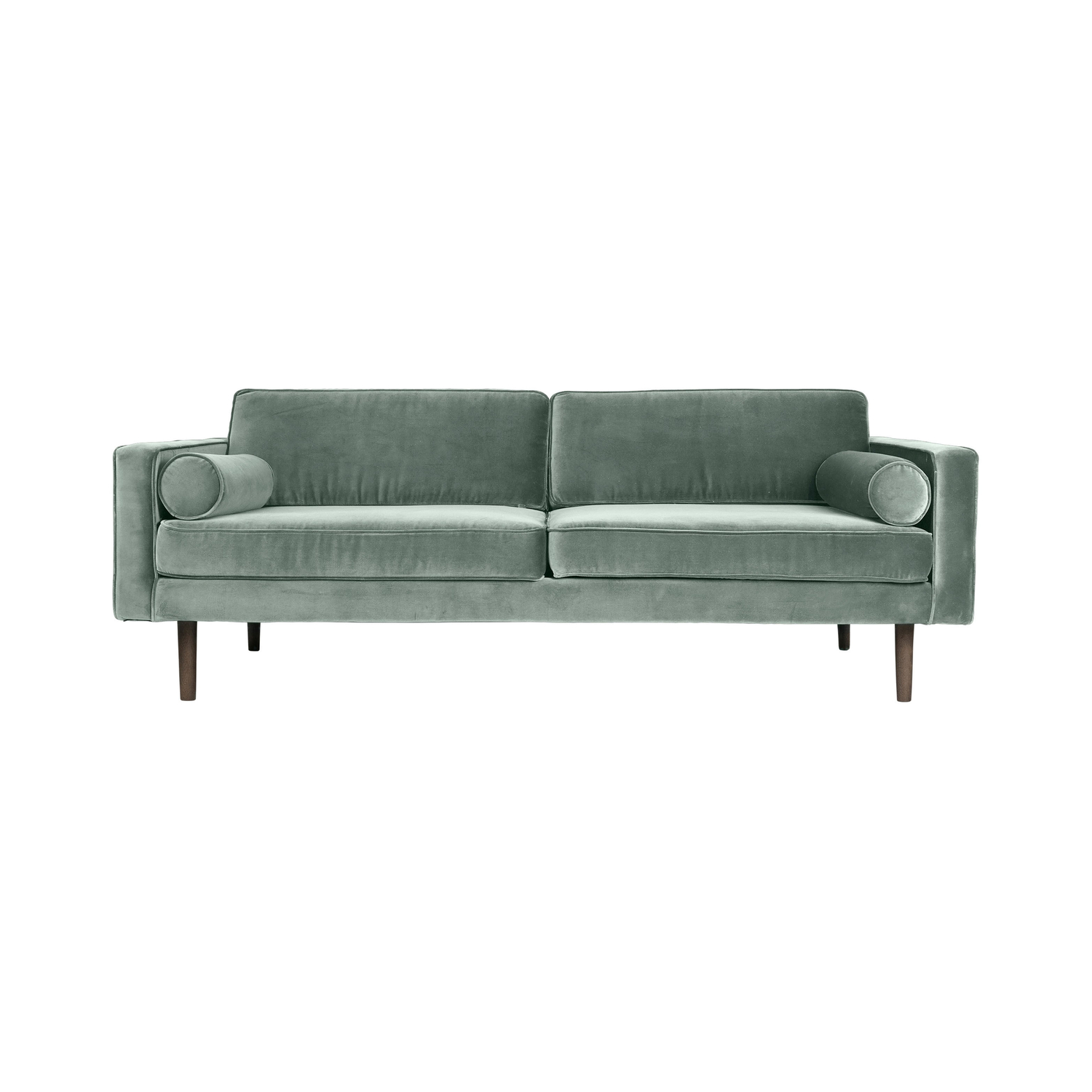 BROSTE COPENHAGEN - Sofa 2 Sitzer Wind - Blau - Geölte, gebeizte Eiche