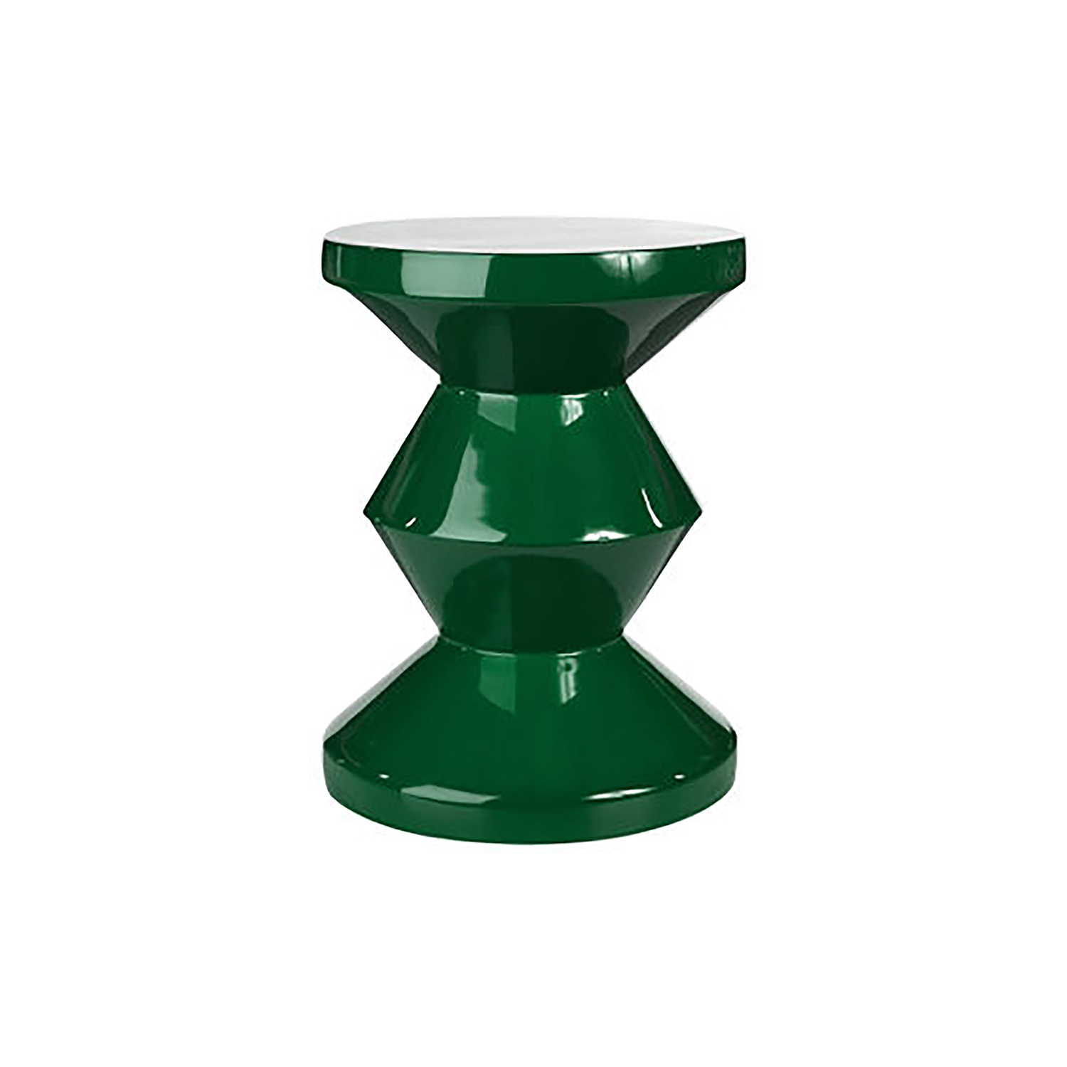Polspotten Green - Stool Zig Zag - Polyester - Designer Studio Pp