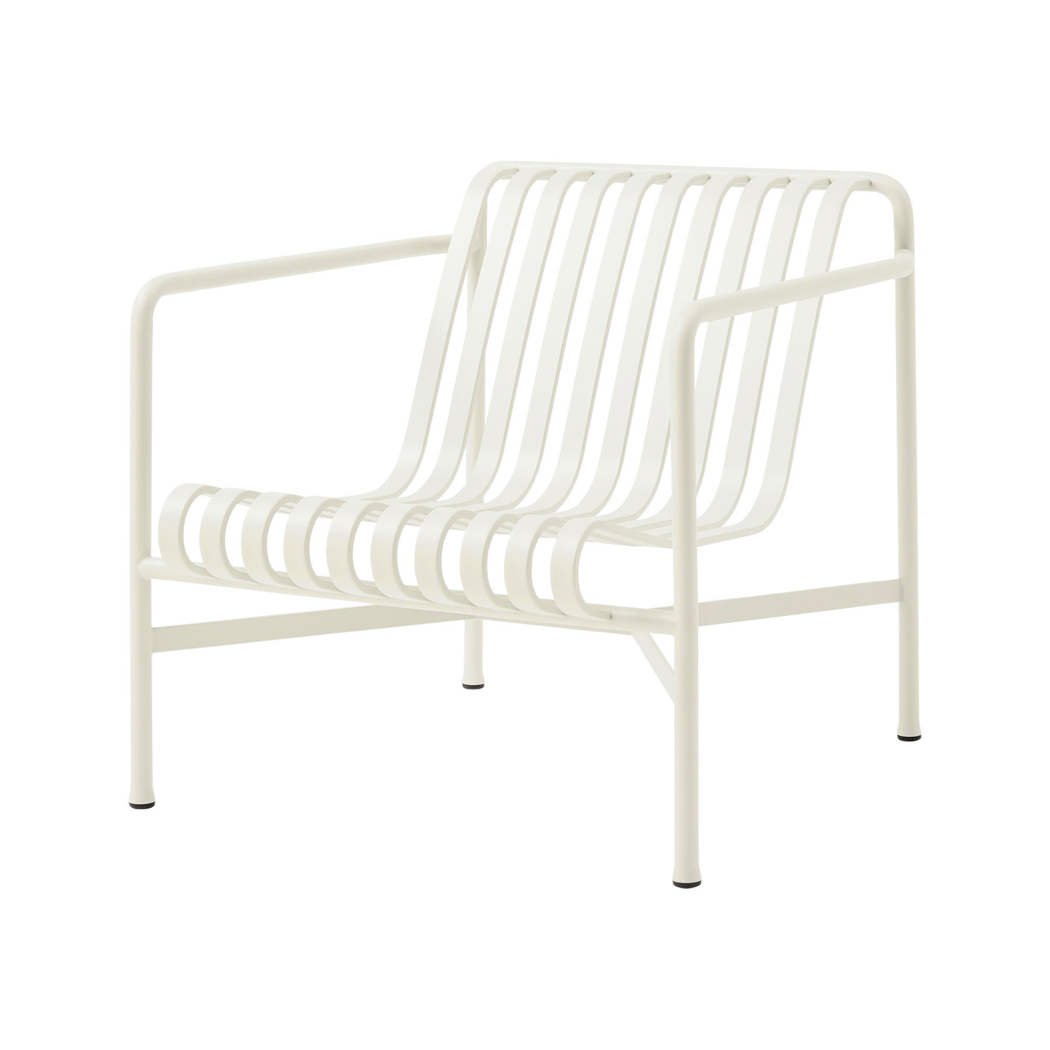 Hay White - Low Armchair Palissade - Steel - Designer Ronan & Erwan Bouroullec