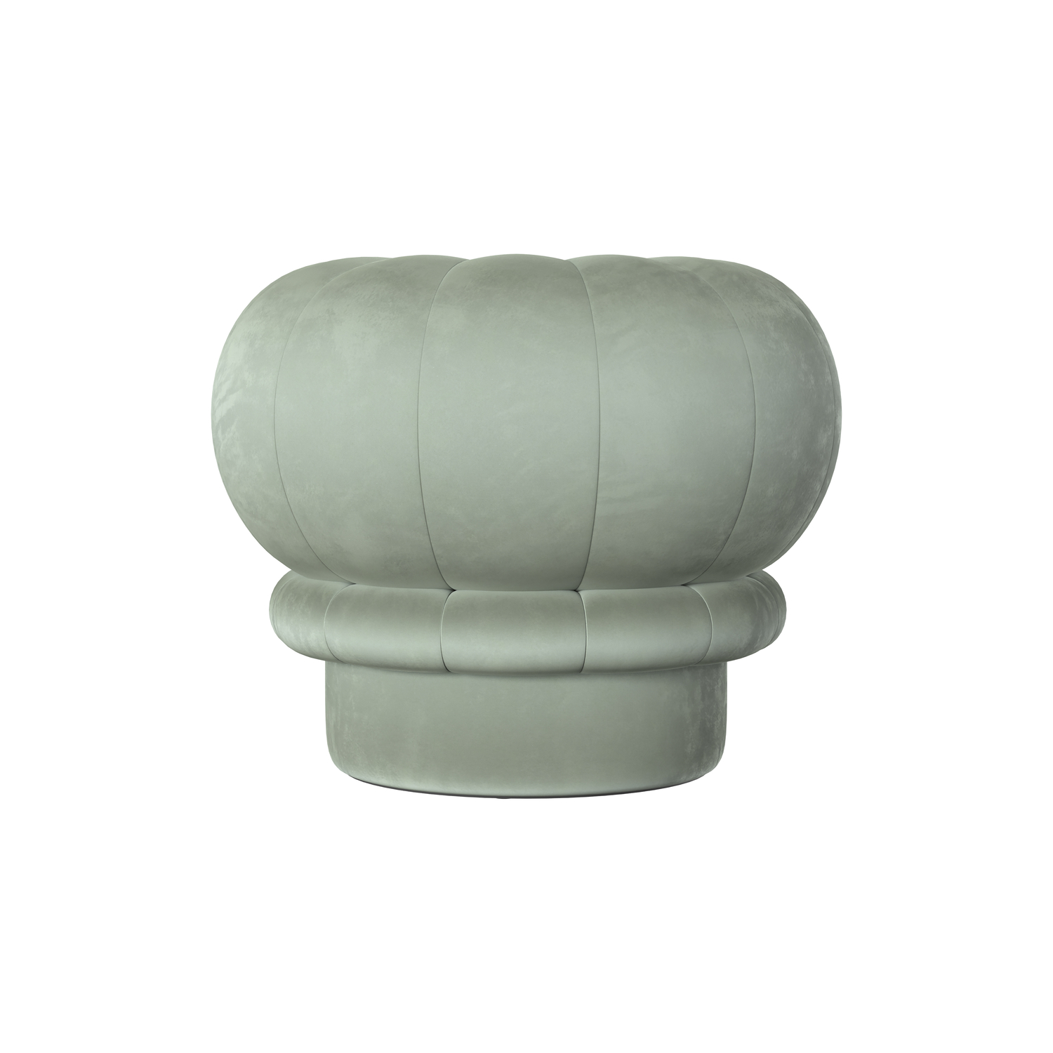 Hartô - Pouf Claudie - Vert - Velours polyester - Designer Margaux Keller