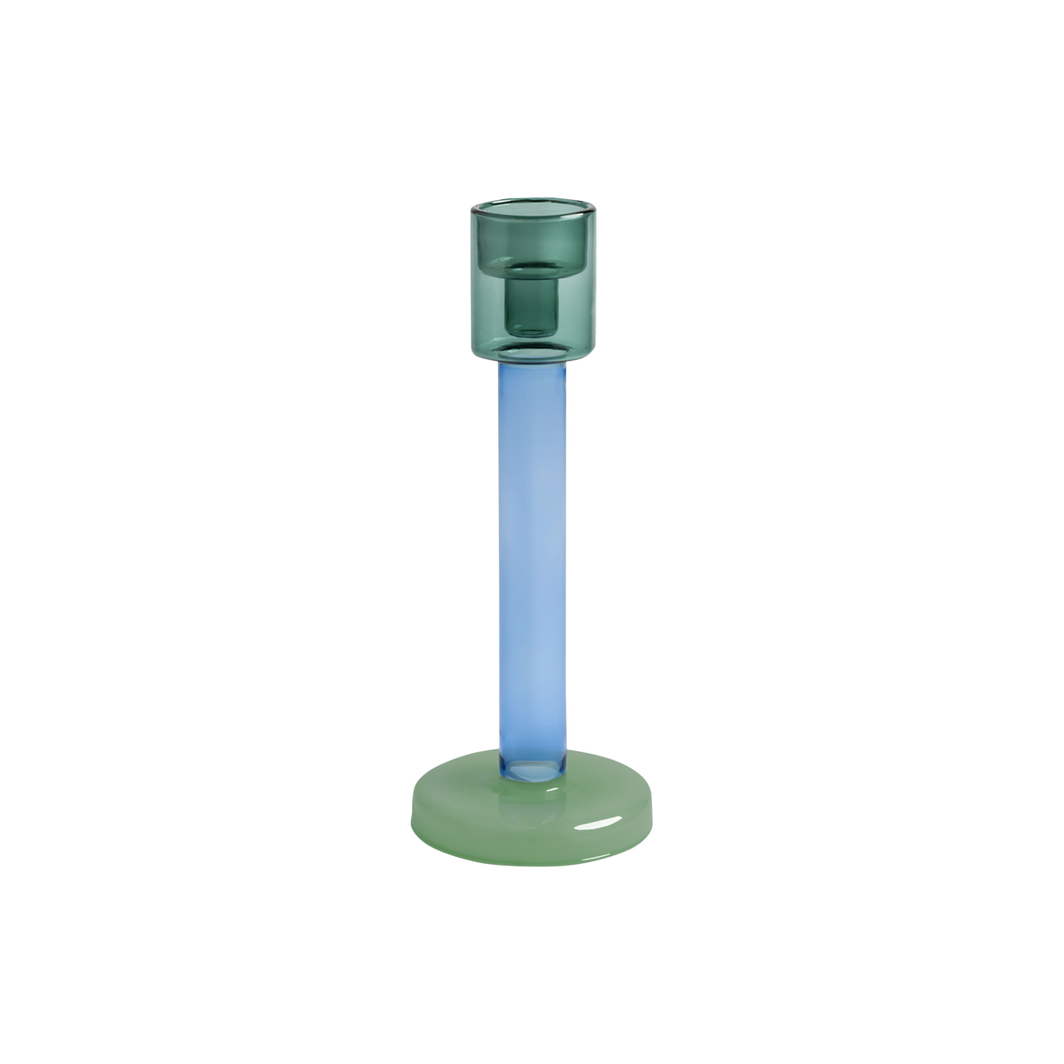 Klevering Green & - Candle Stick Bole - Borosilicated Glass - Designer Lex Pott