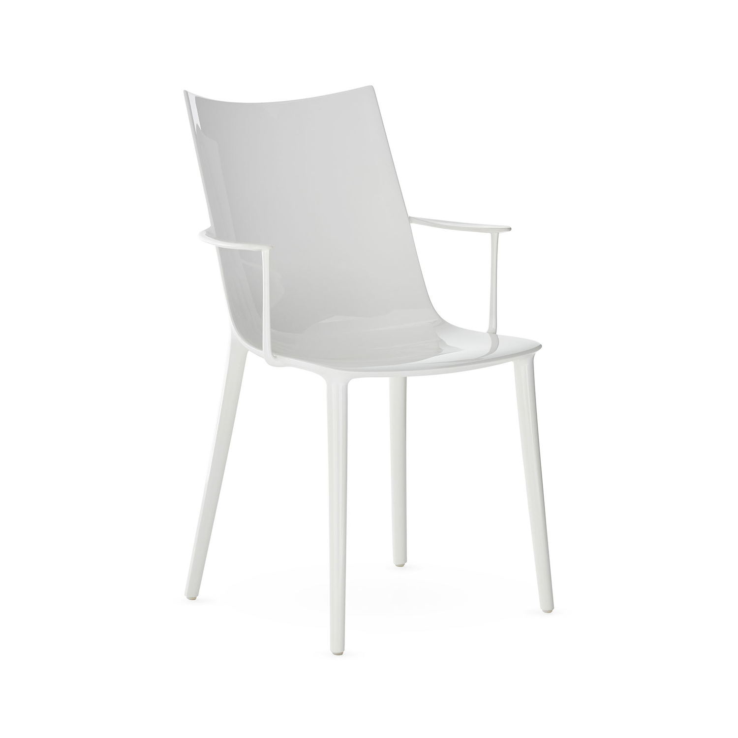 Kartell - Chaise H. H.H - Blanc - Technopolymère thermoplastique recyclé - Designer Philippe Starck