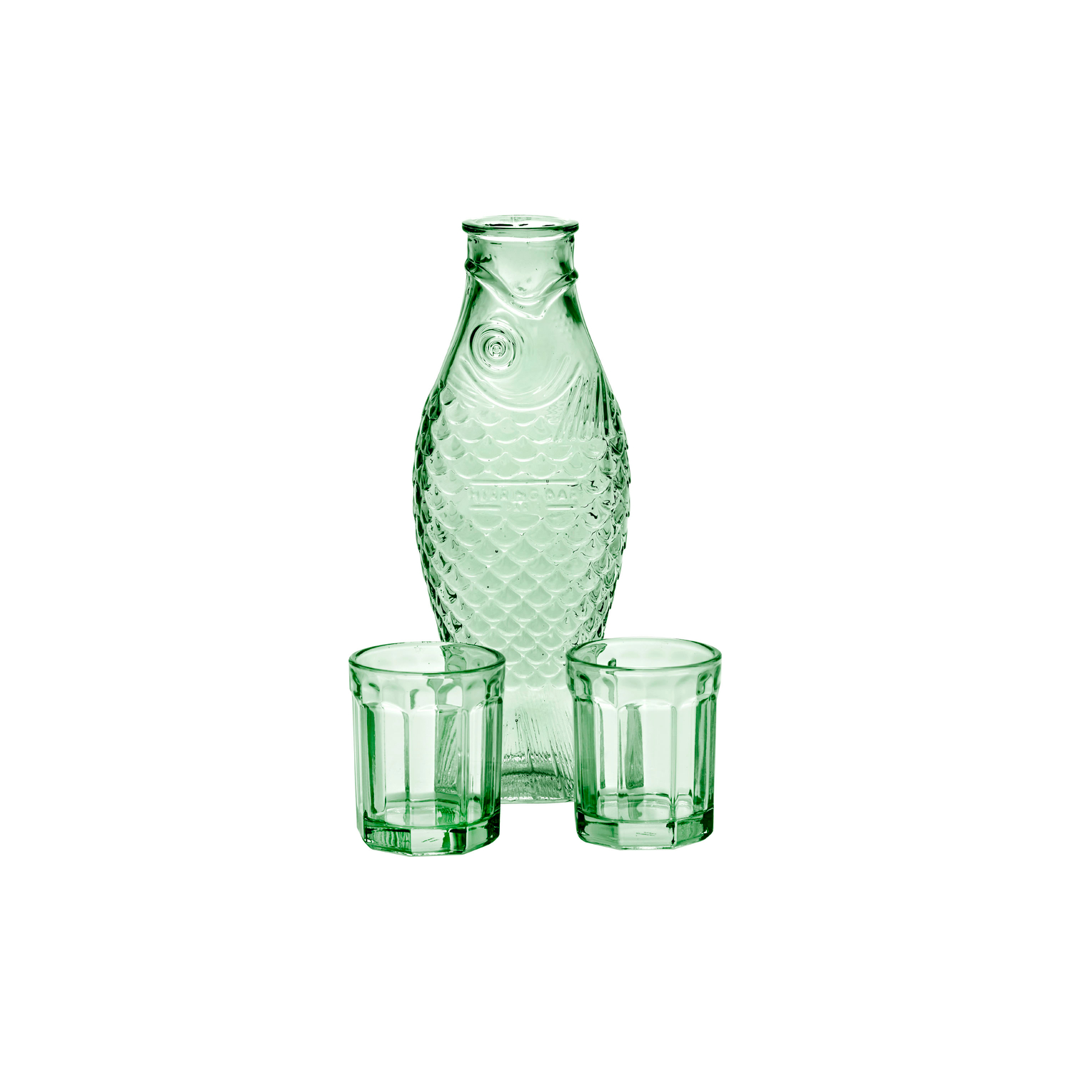 Serax - Karaffe Fish & Fish - Grün - Glas - Designer Paola Navone