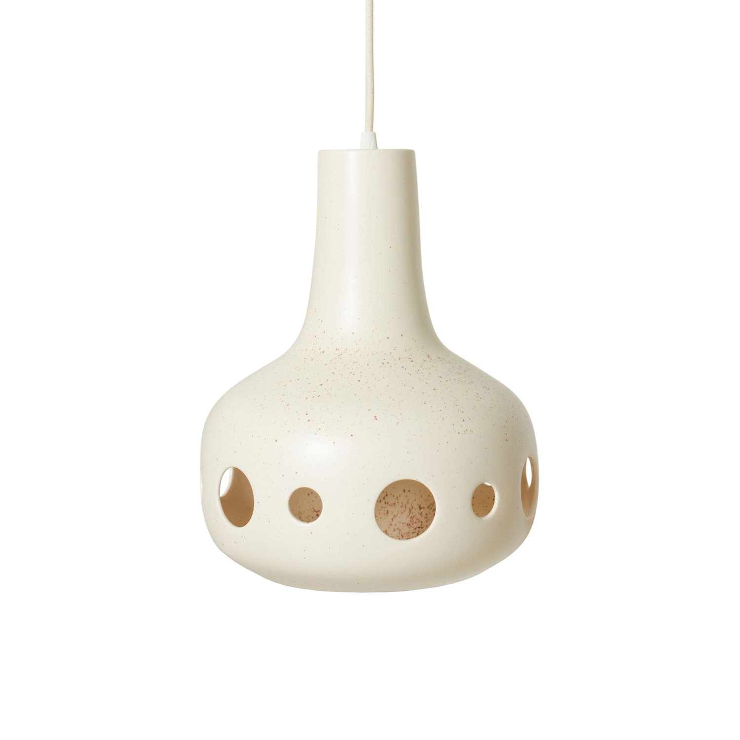 HK LIVING - Suspension Dangle - Blanc - Grès émaillé