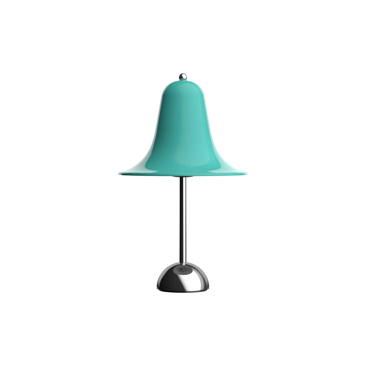 Verpan Green - Table Lamp Pantop - Chromed Metal - Designer Verner Panton