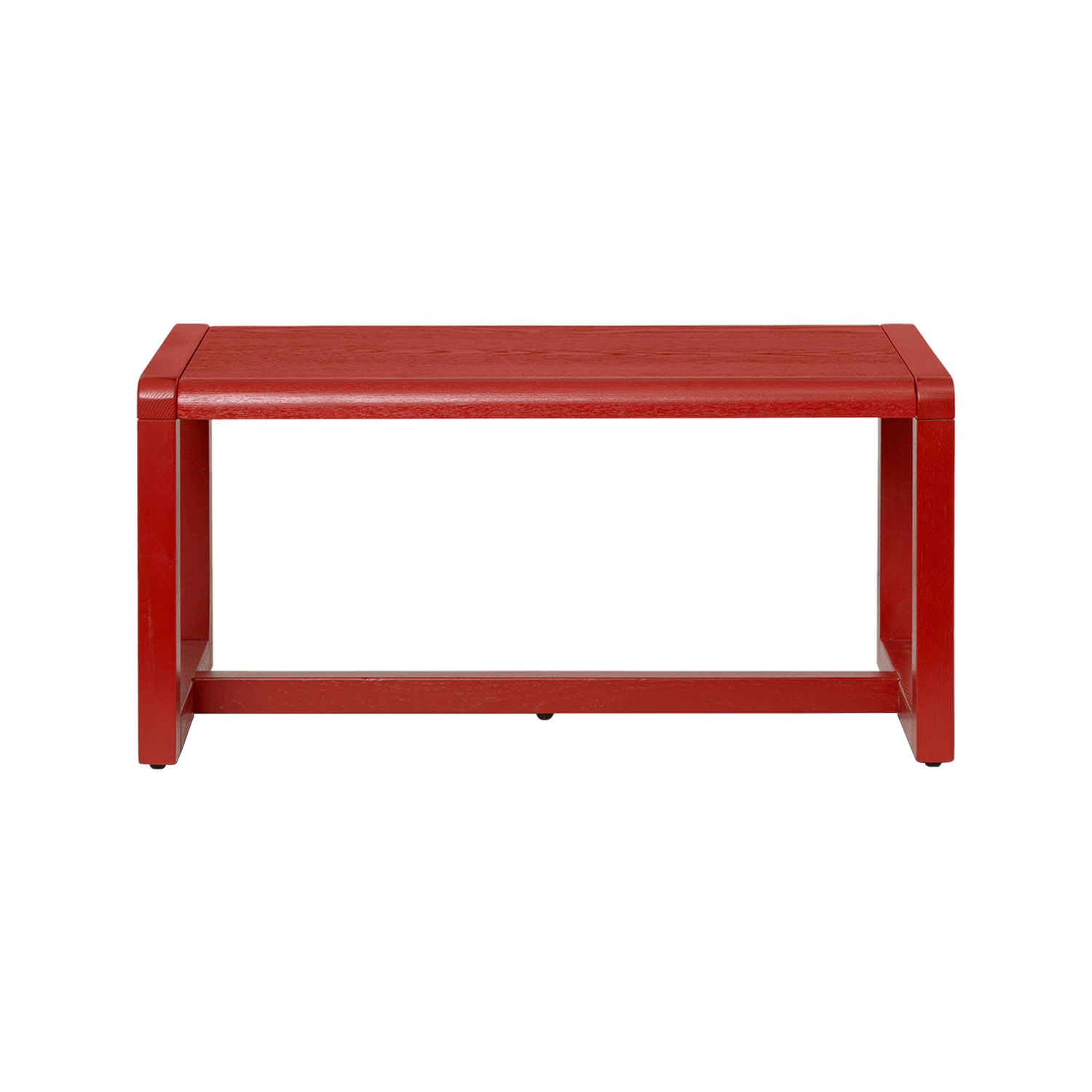 Ferm Living Red - Children's Bench Little Architect - Ash Veneer - Designer Says Who 30Cm