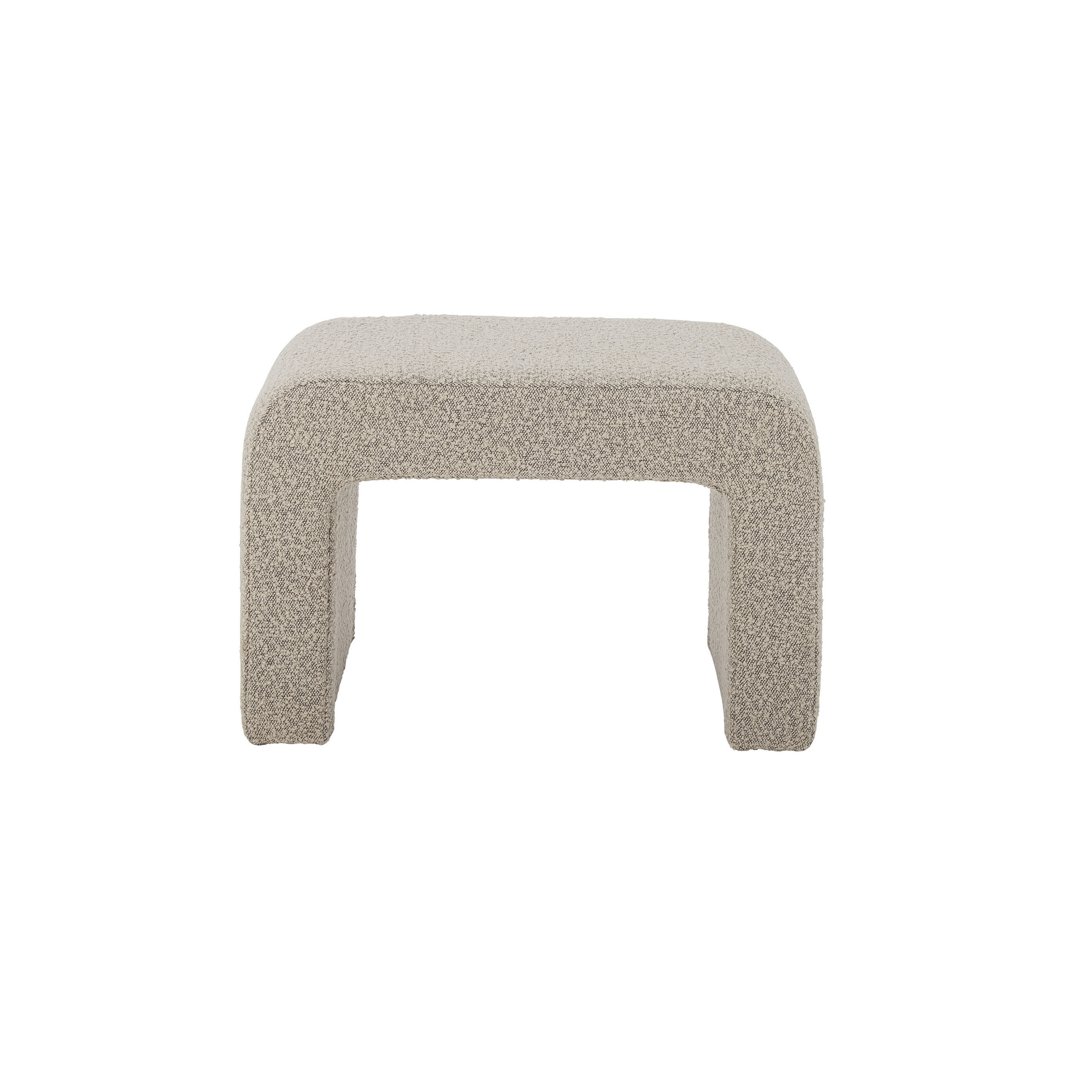 Bloomingville - Pouf Bobbie - Beige - Tessuto bouclé