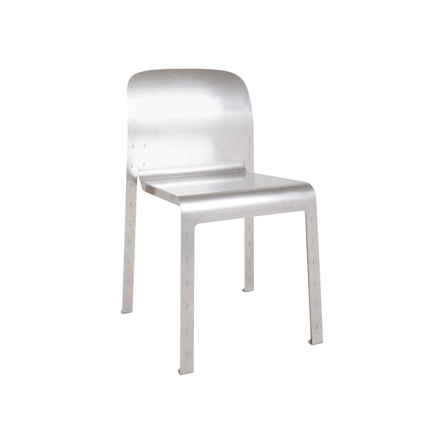 Frama - Chair Rivet - Metal - Raw Aluminium - Designer Jonas Trampedach