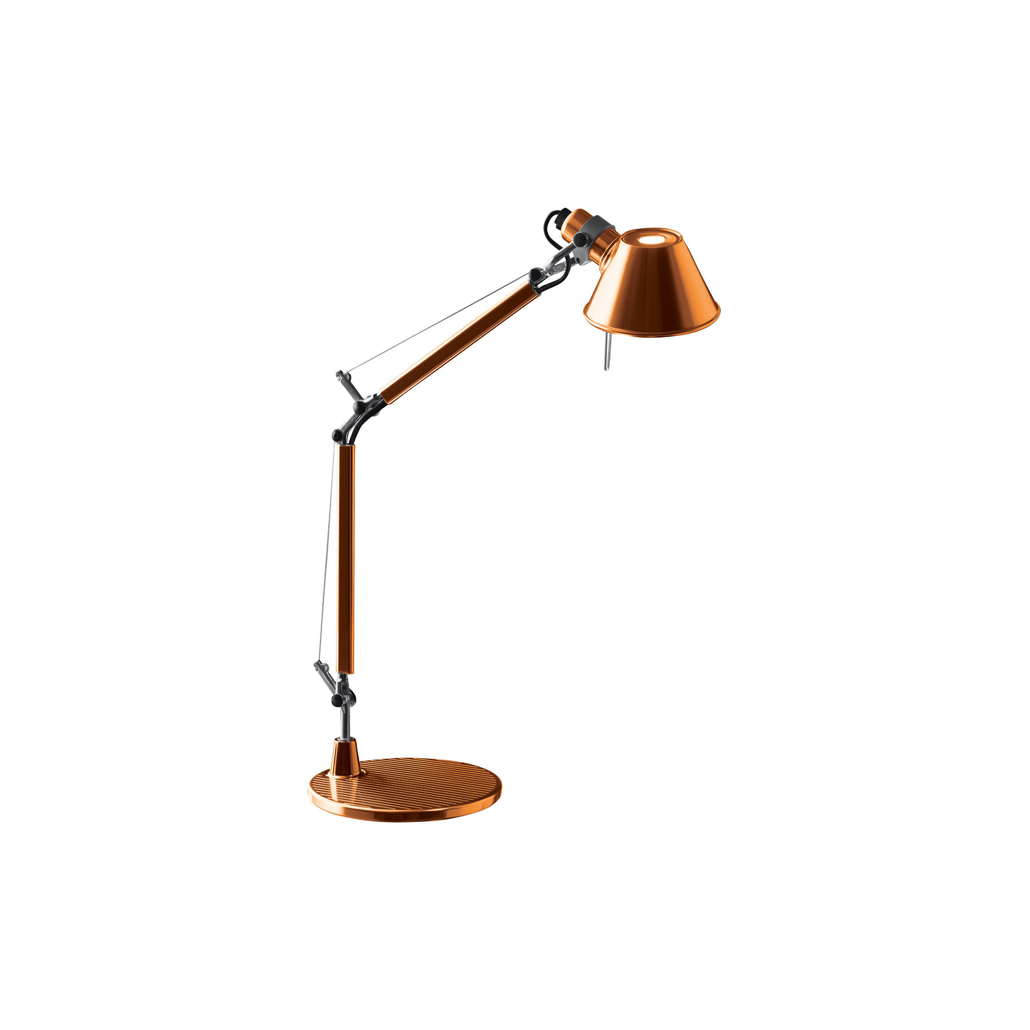 Artemide Orange - Desk Lamp Tolomeo - Aluminium - Designer Michele De Lucchi