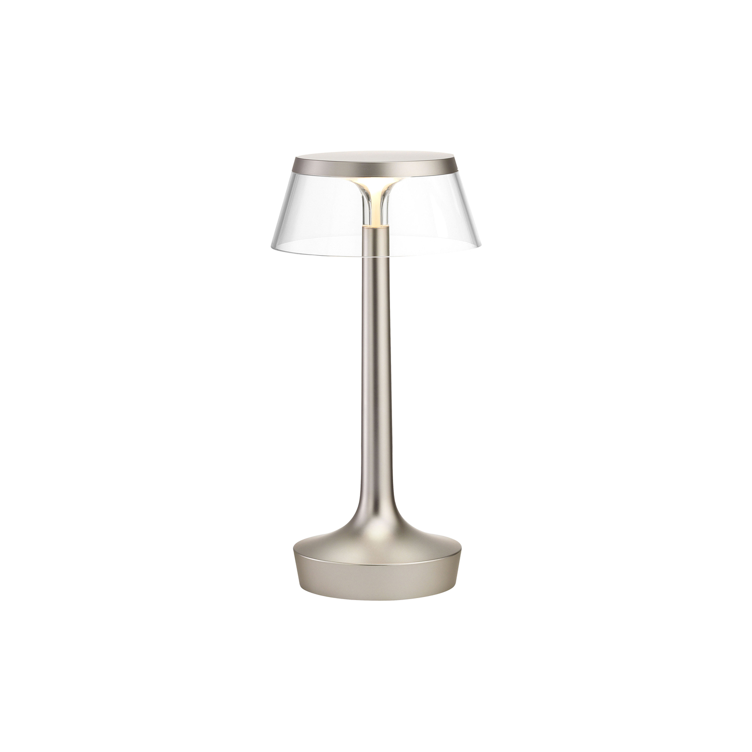 Flos - Lampe sans fil rechargeable Bon Jour - Transparent - PMMA - Designer Philippe Starck
