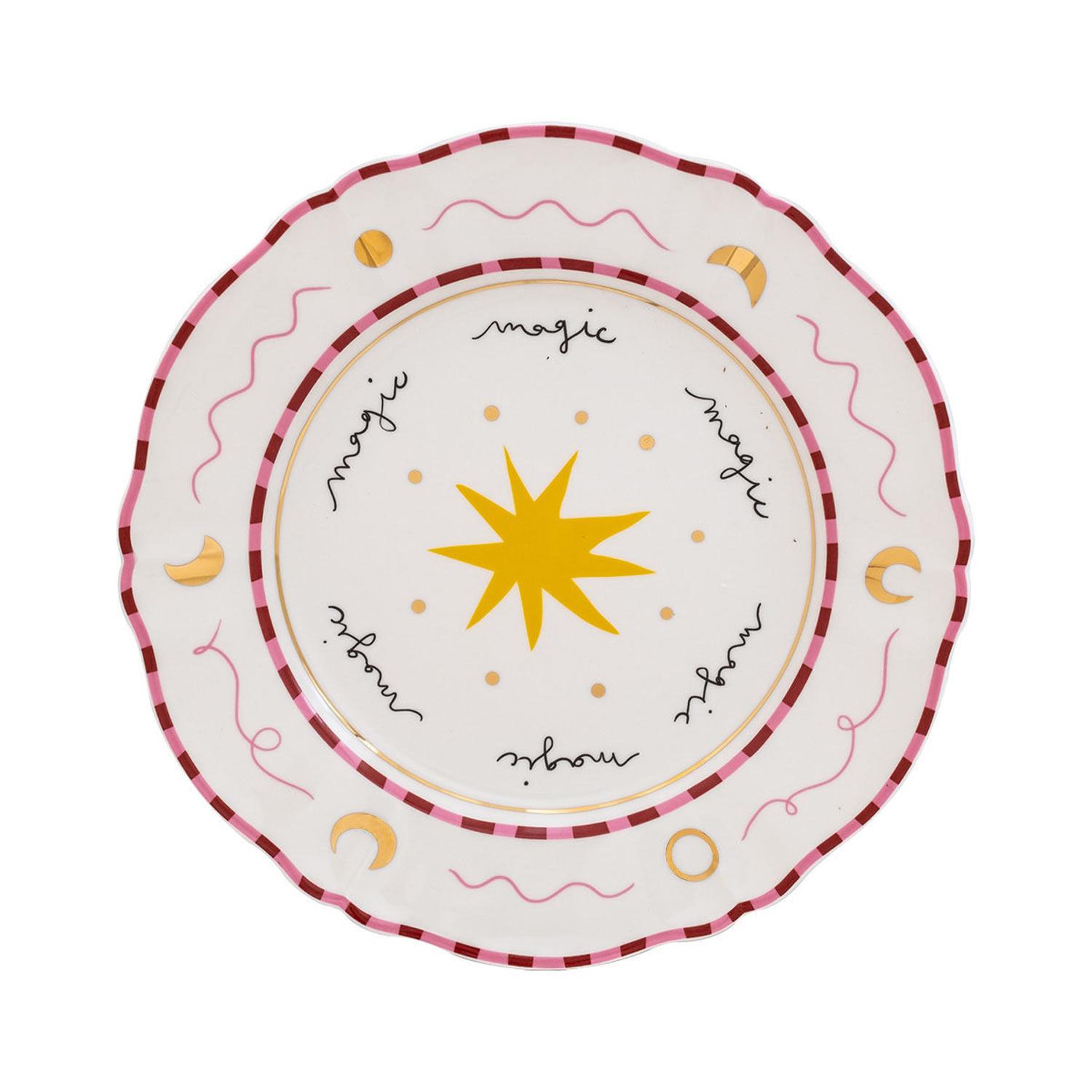 Bitossi Home Red - Plate Pangea - China - Designer Pangea