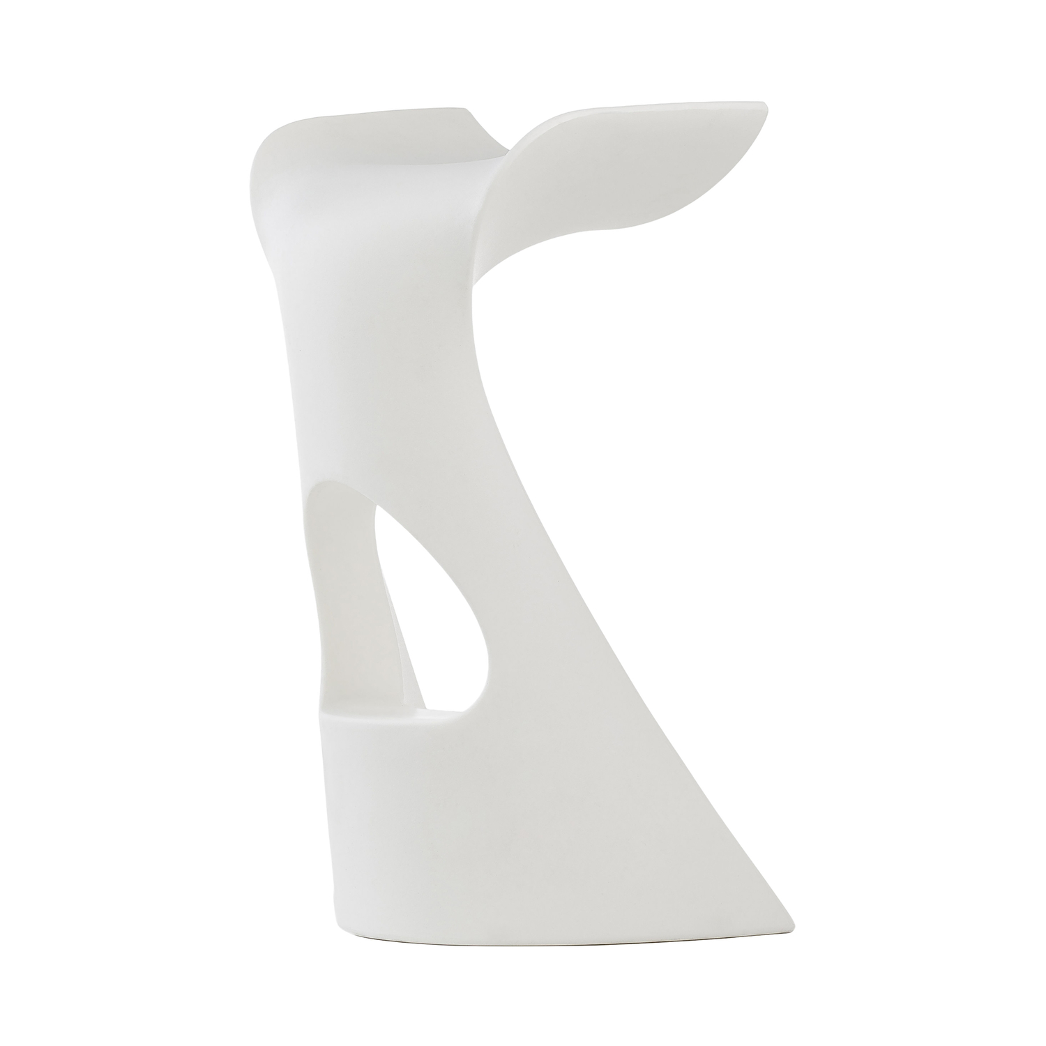 Slide White - Bar Stool Koncord - Recyclable Polyethylene - Designer Karim Rashid