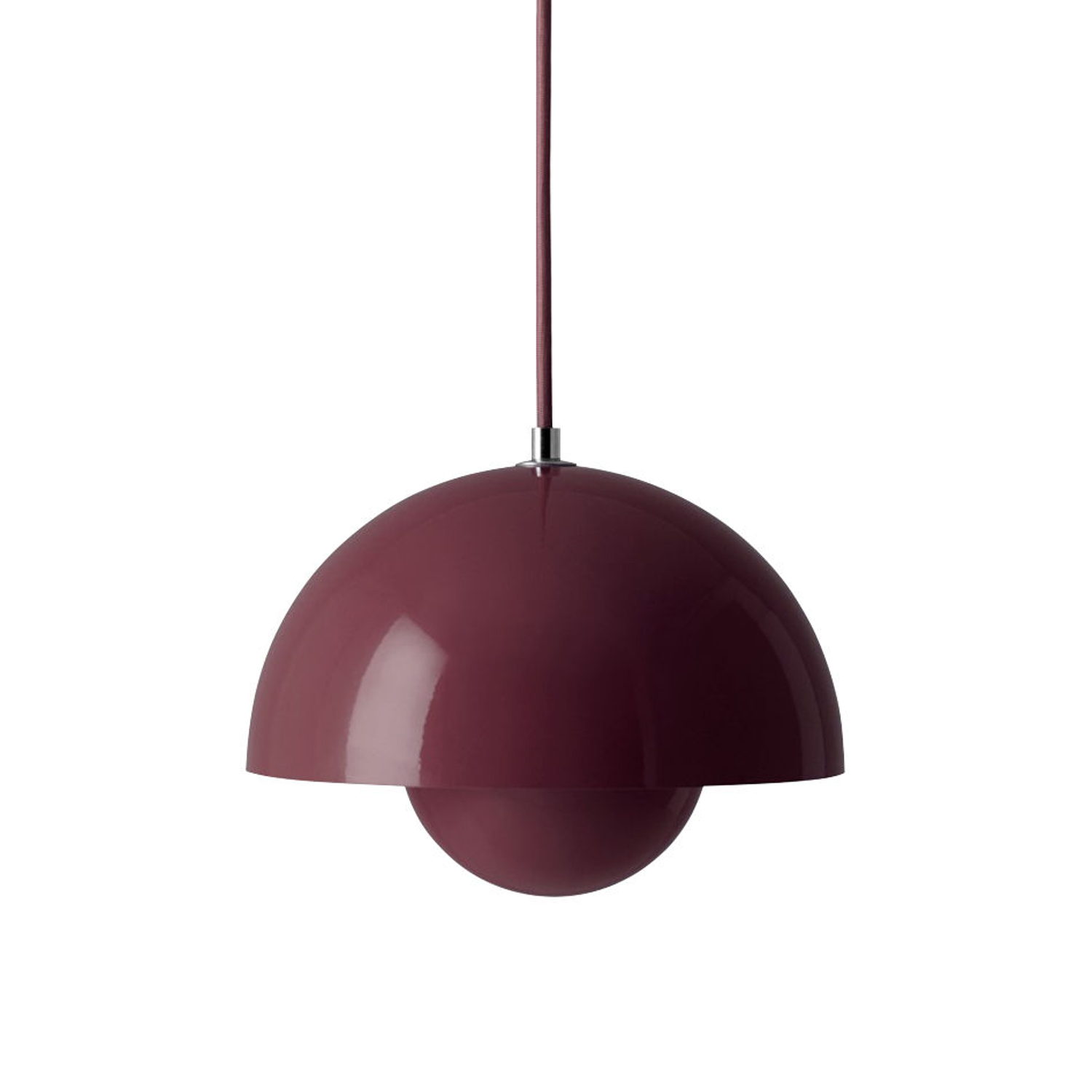 Tradition Purple &Tradition - Pendant Flowerpot - Lacquered Steel - Designer Verner Panton
