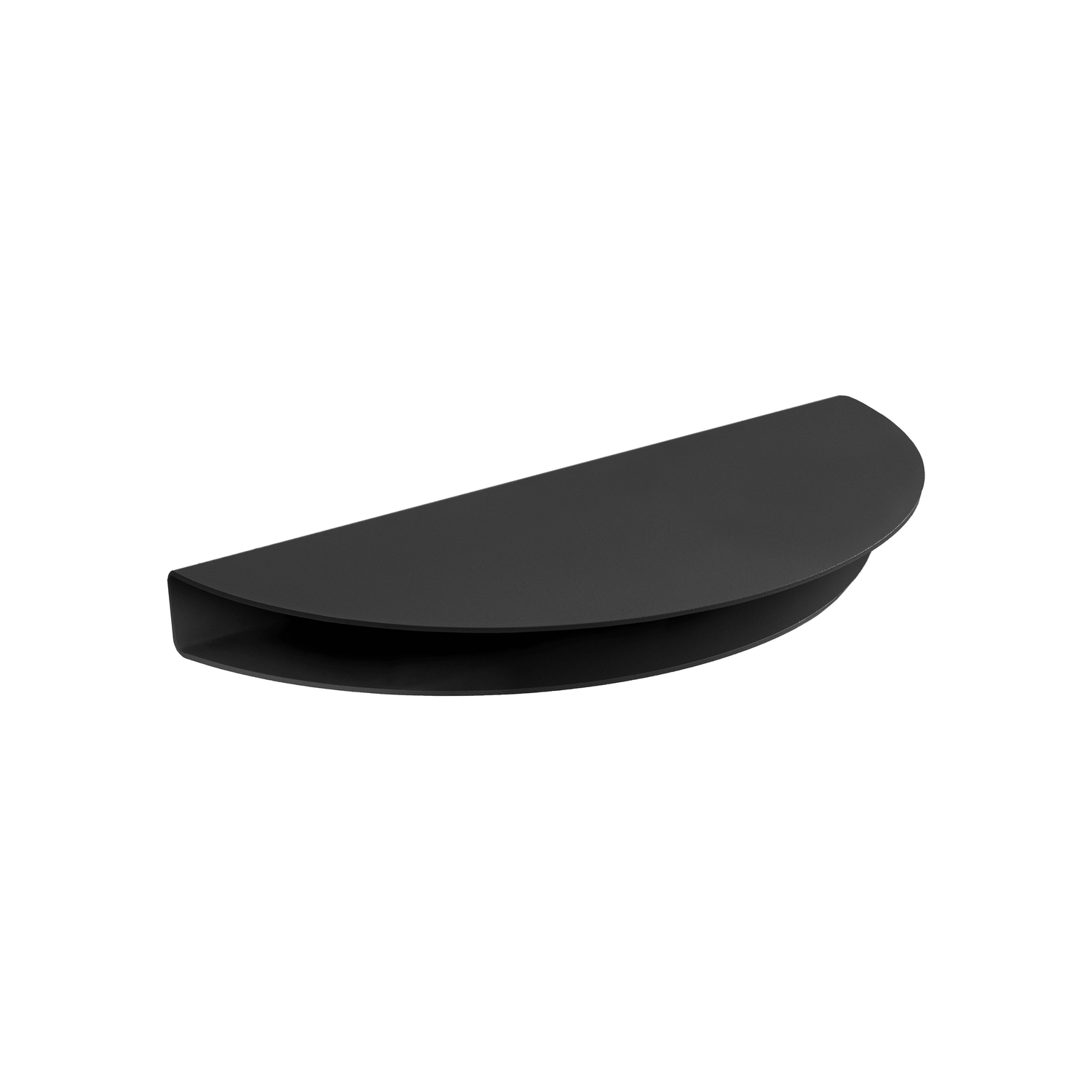 Moebe Black - Shelf Half Moon - Steel