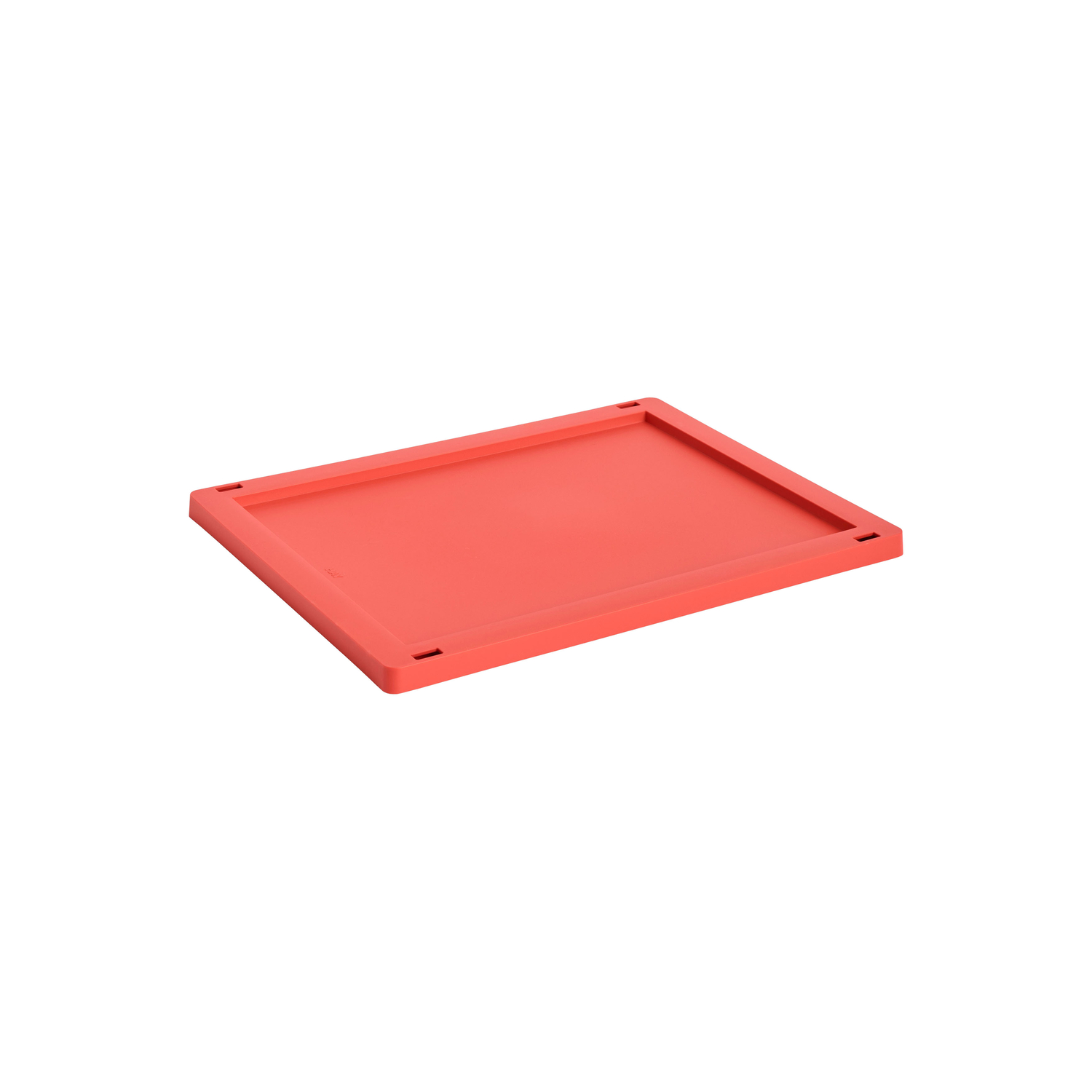Hay Red - Lid Colour Crate - Recycled Polypropylene - Designer Studio