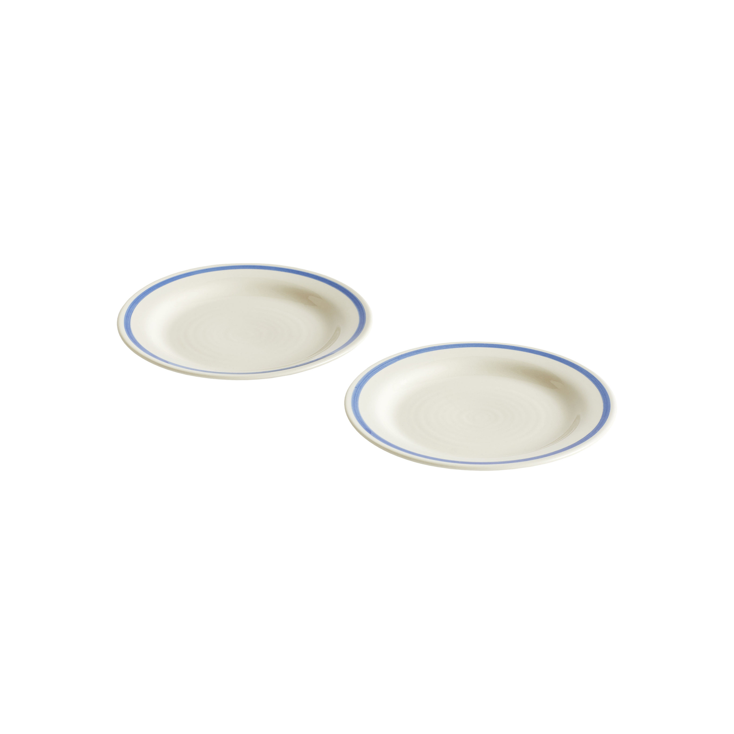Hay Blue - Dessert Plate Sobremesa - Enamelled Sandstone - Designer Laila Gohar