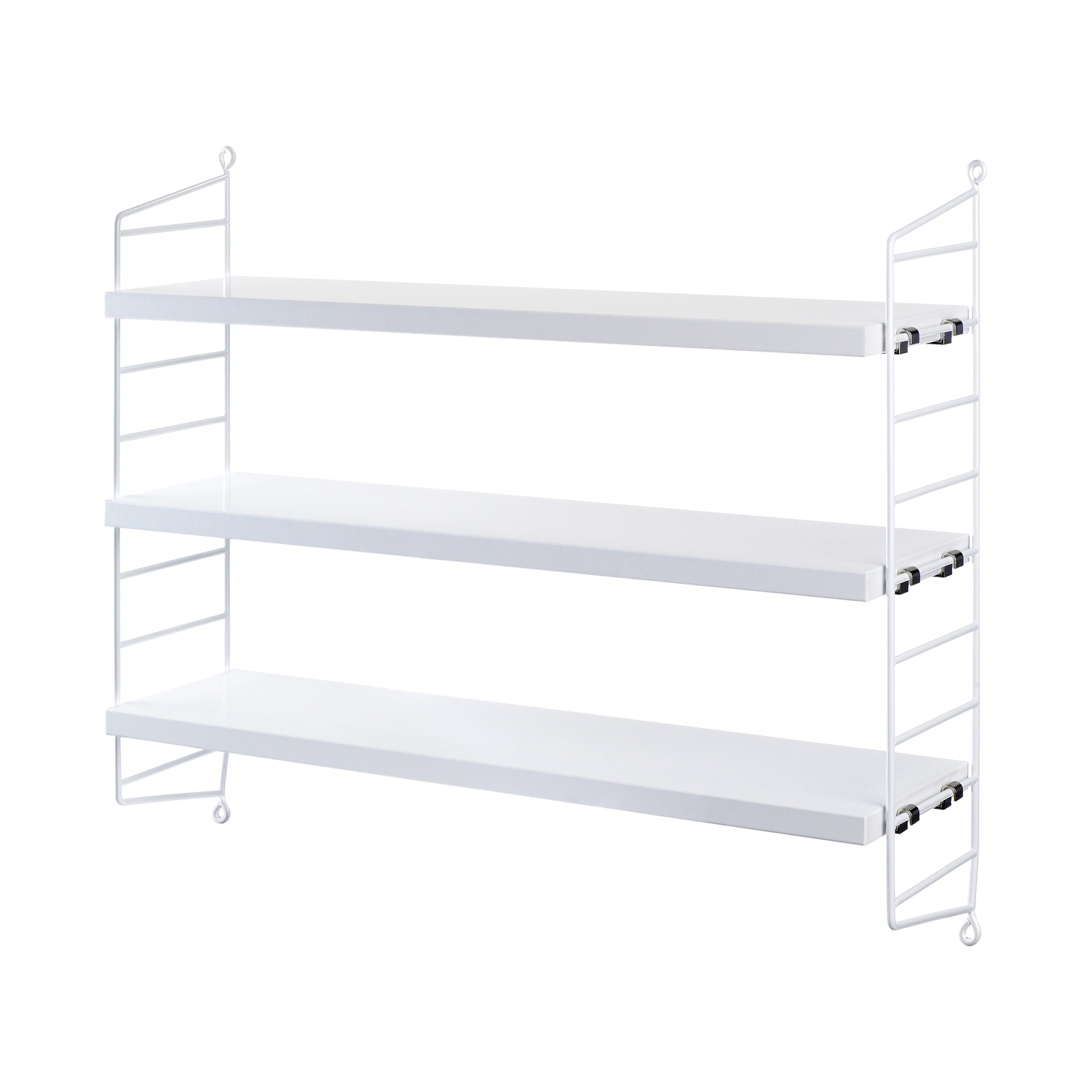 String Furniture White - Shelf String Pocket - Painted Mdf - Designer Nils Strinning