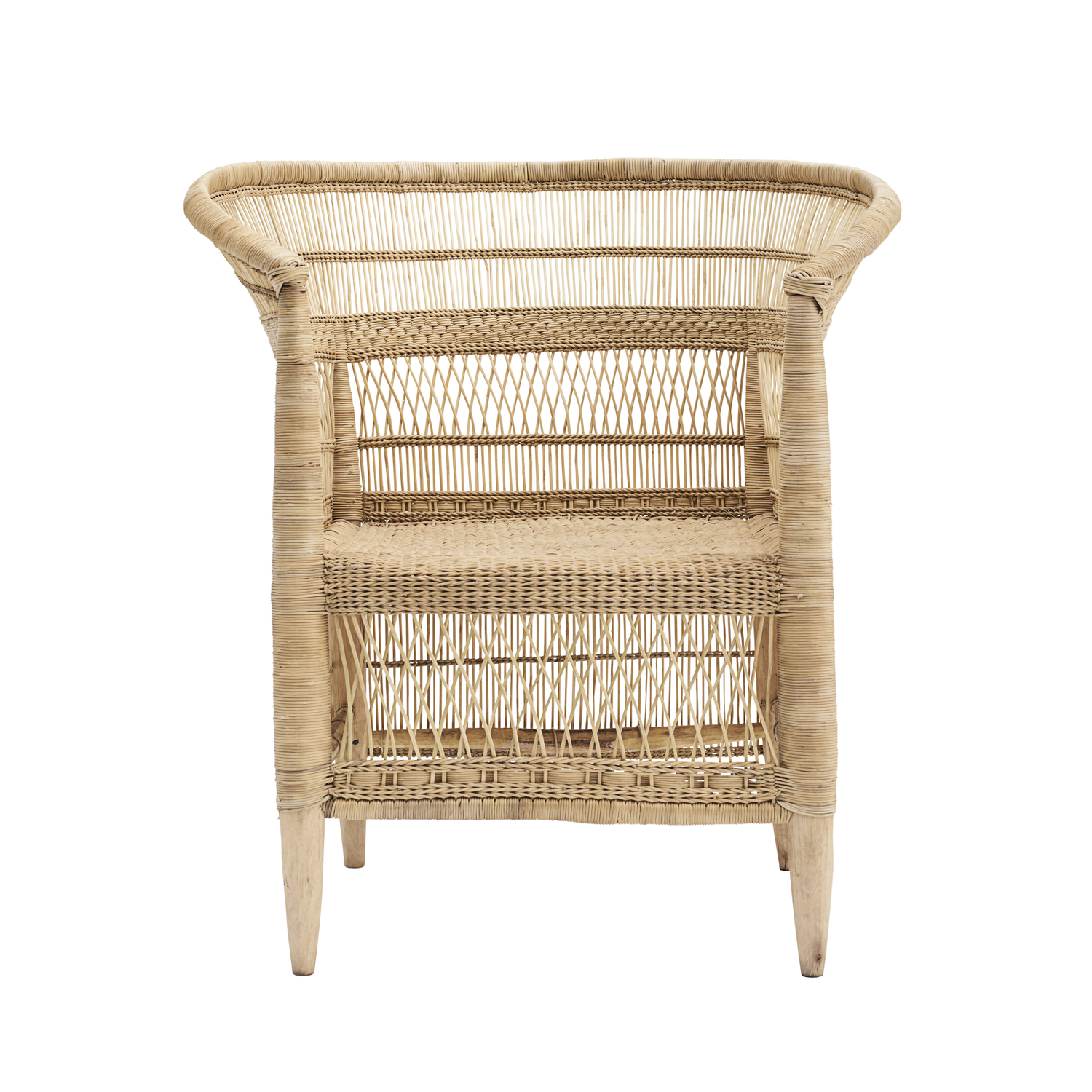 House Doctor Beige - Armchair Rotin - Natural Wood - Rattan