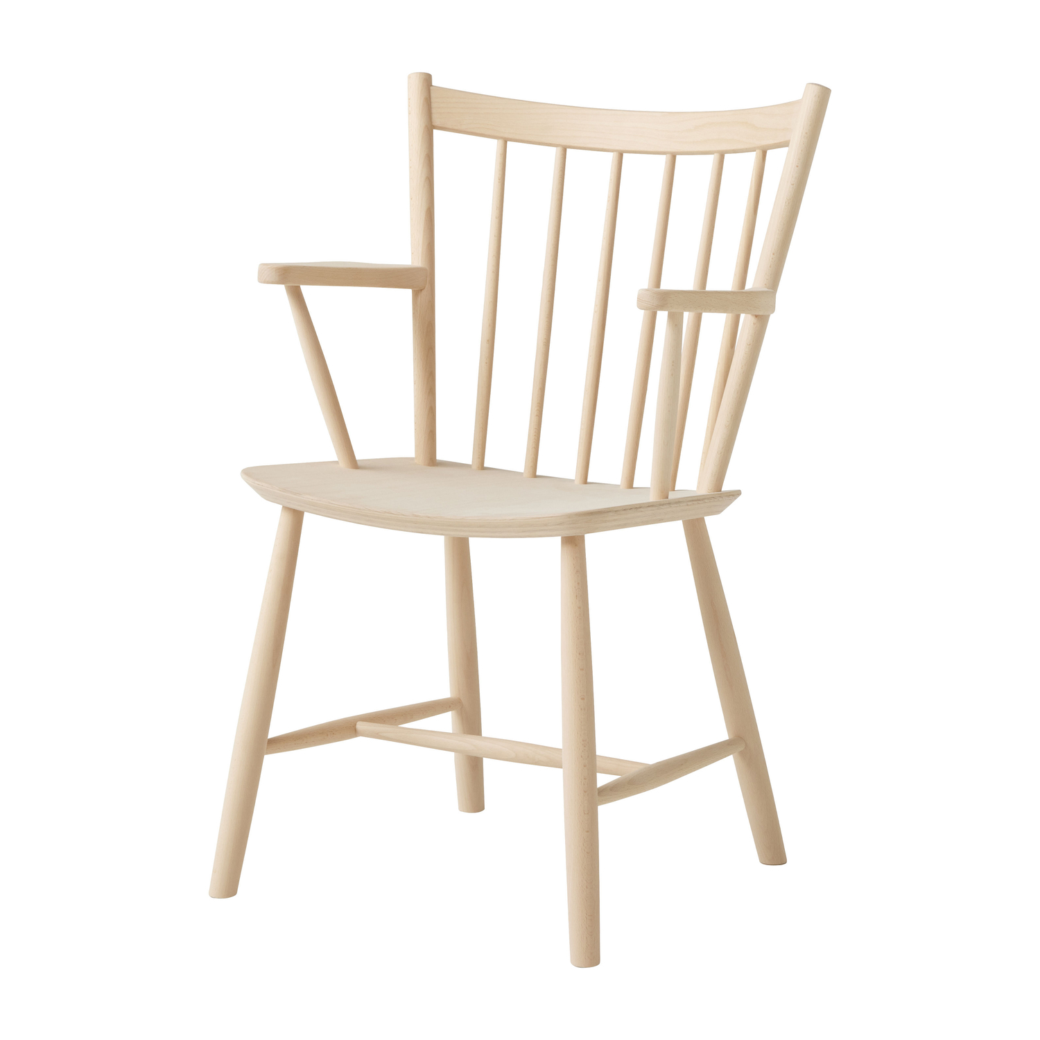 Hay - Dining Chair Fdb Collection - Natural Wood - Beech Veneer - Designer Børge Mogensen