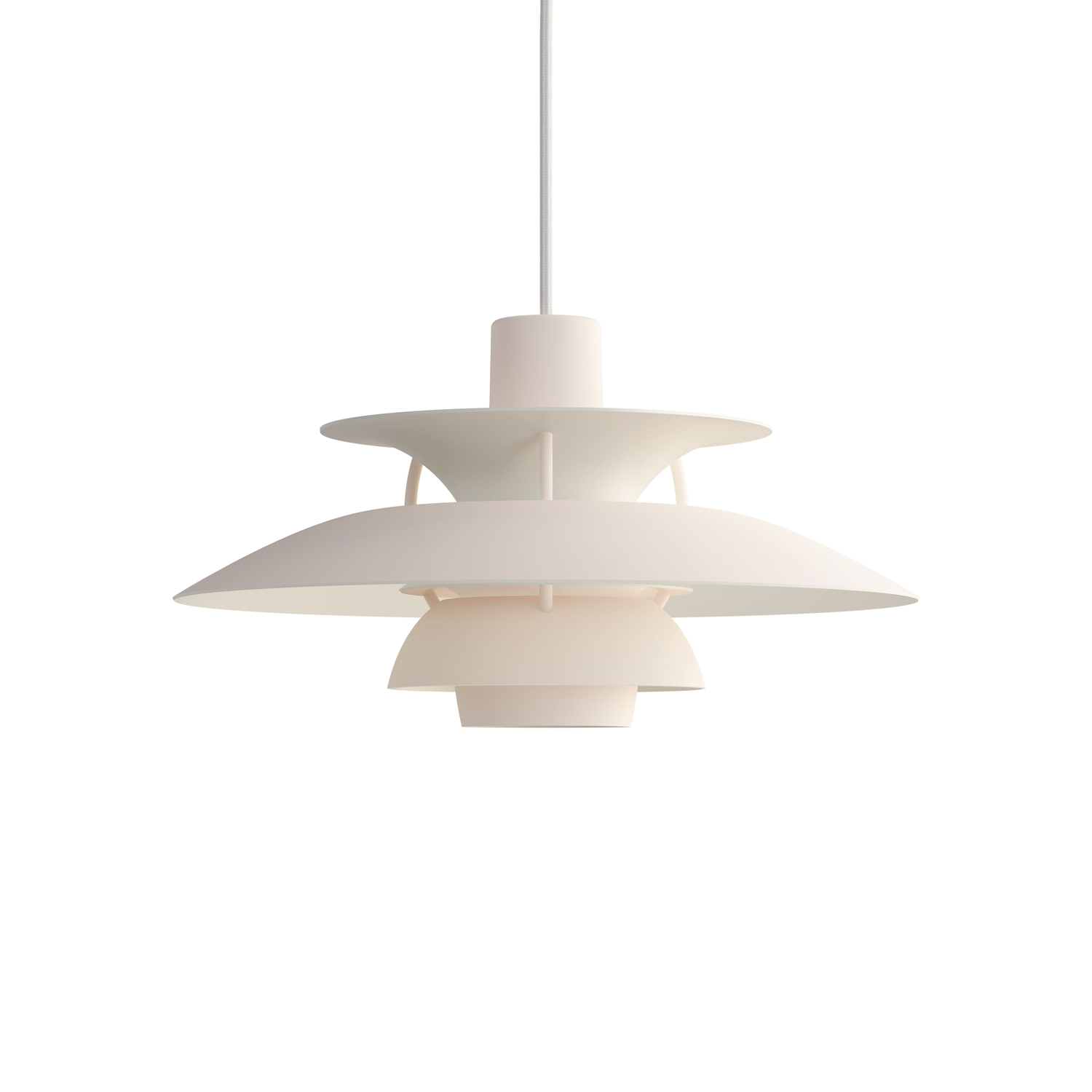 Louis Poulsen - Pendant Ph - Pink - Lacquered Aluminium - Designer Poul Henningsen