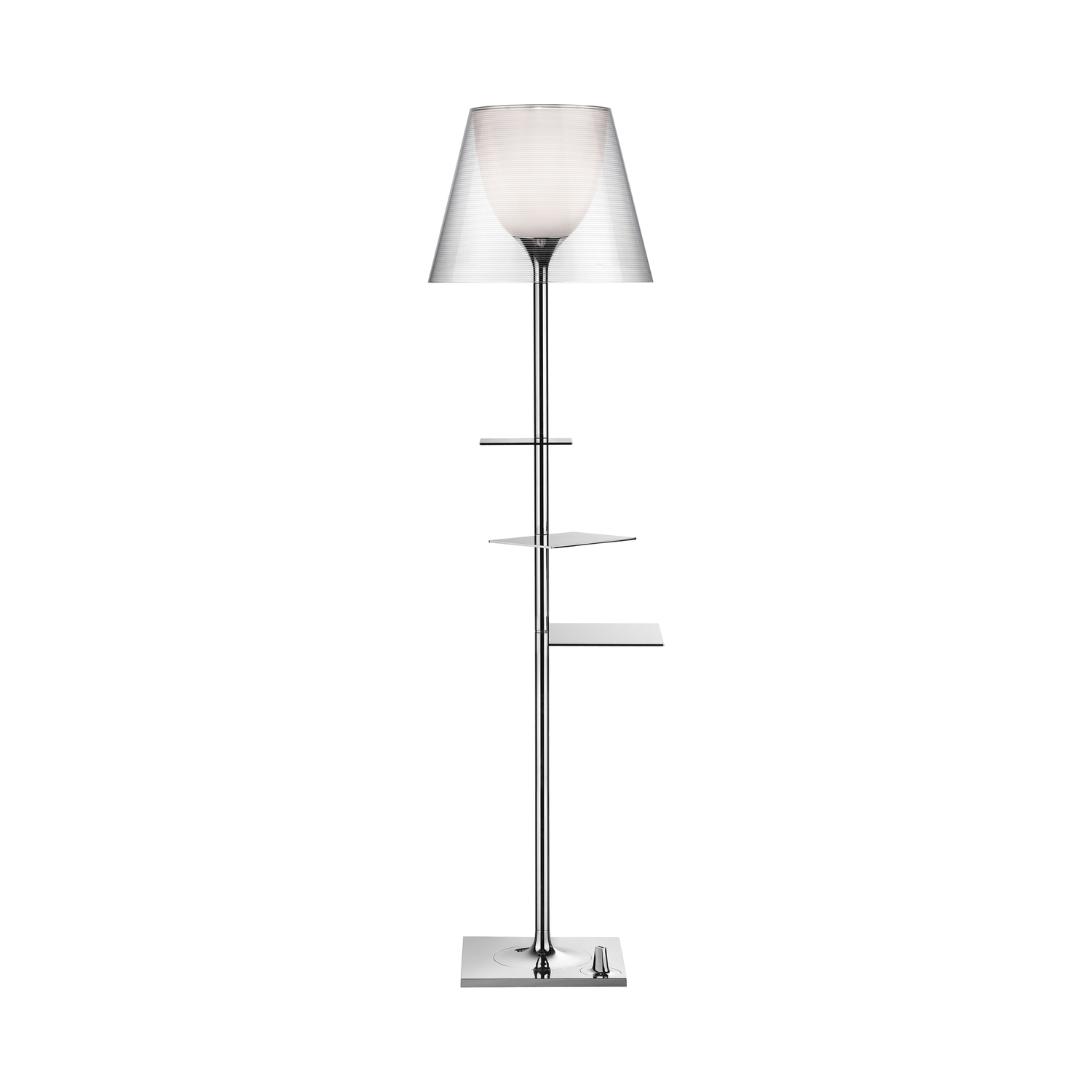 Flos - Lampadaire - Transparent - Aluminium - Designer Philippe Starck