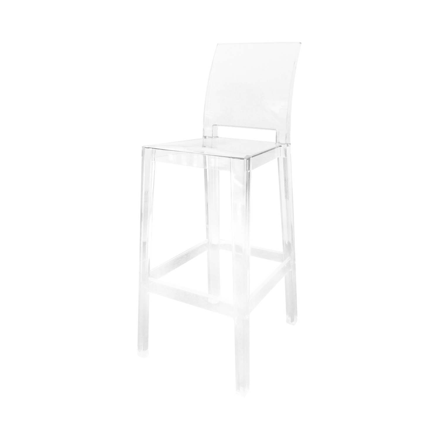 Kartell - Sedia da bar Ghost - Trasparente - policarbonato - Designer Philippe Starck