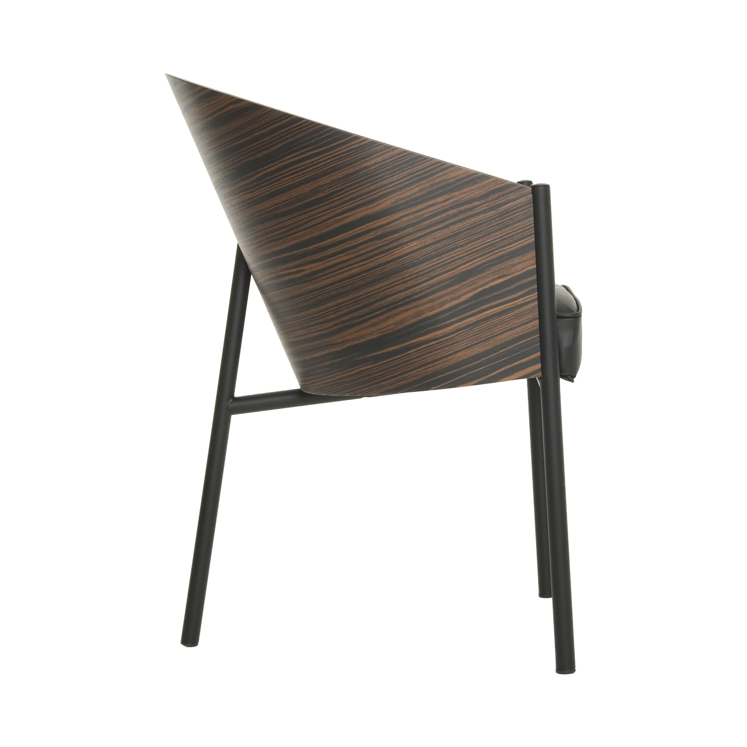 Driade - Armchair Costes - Natural Wood - Painted Steel - Designer Philippe Starck